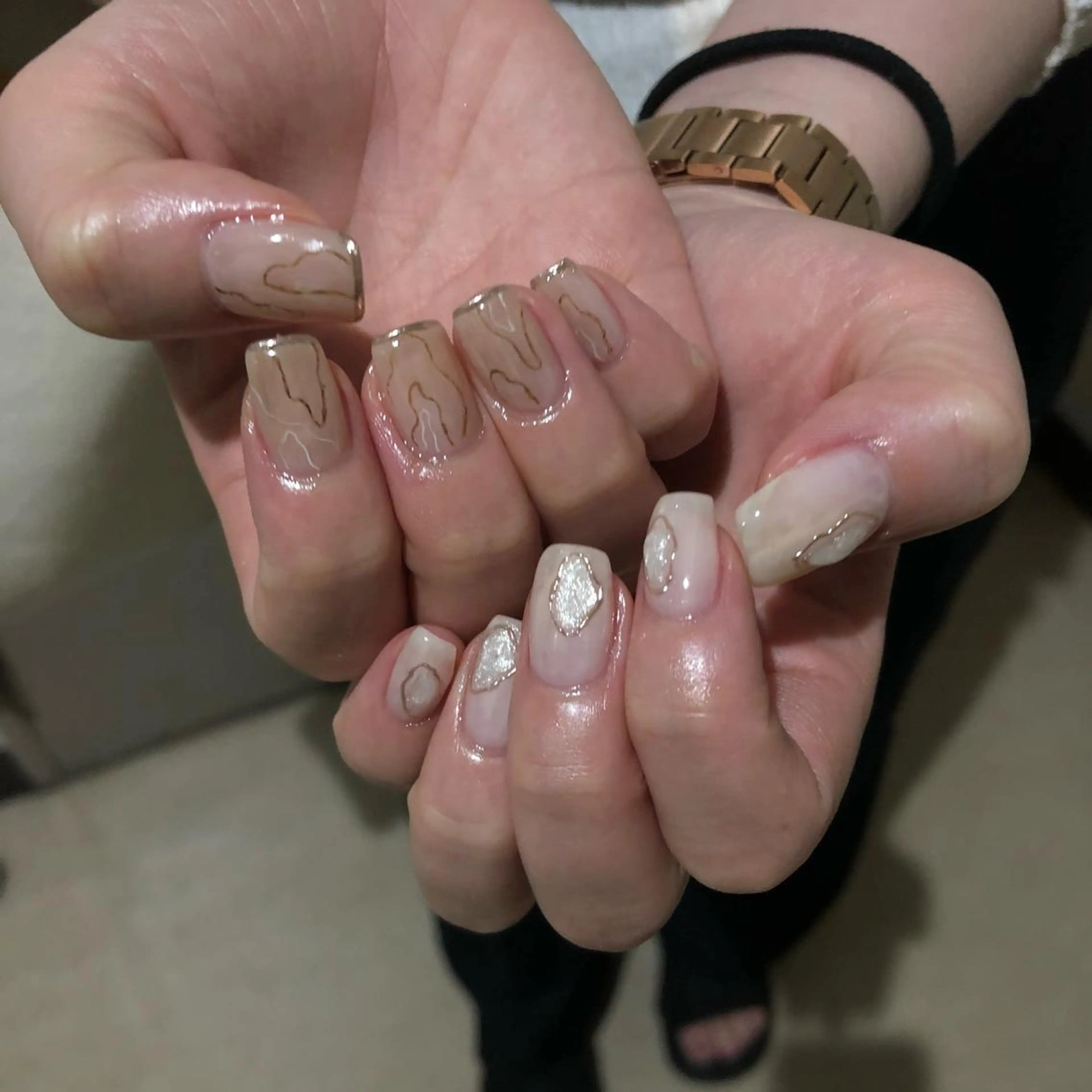 ネイル ハンドネイル ☽ ☾のネイルデザイン