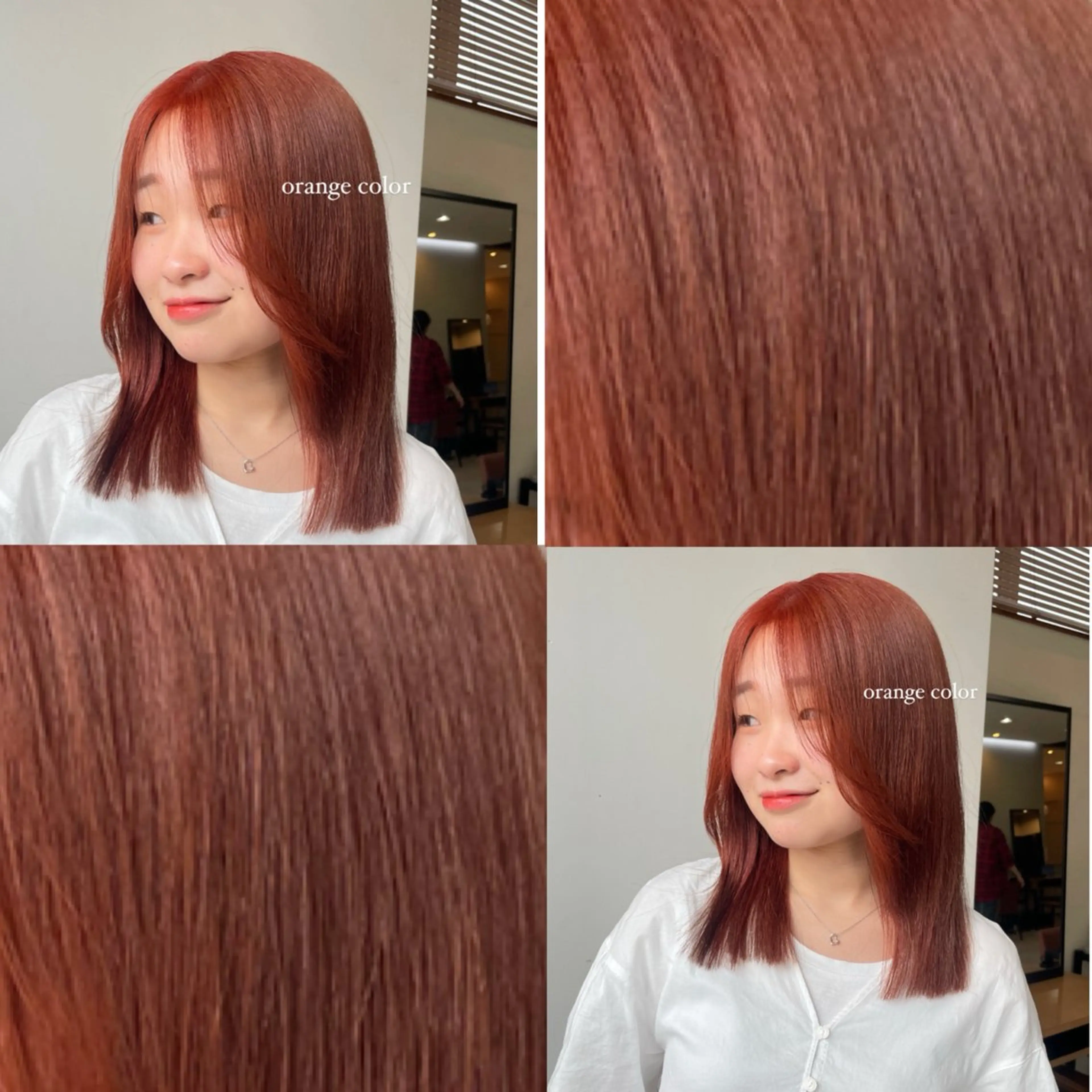 セミロング ヘアカラー 透明感カラー🤎/ ツヤカラー/さくらのヘアスタイル