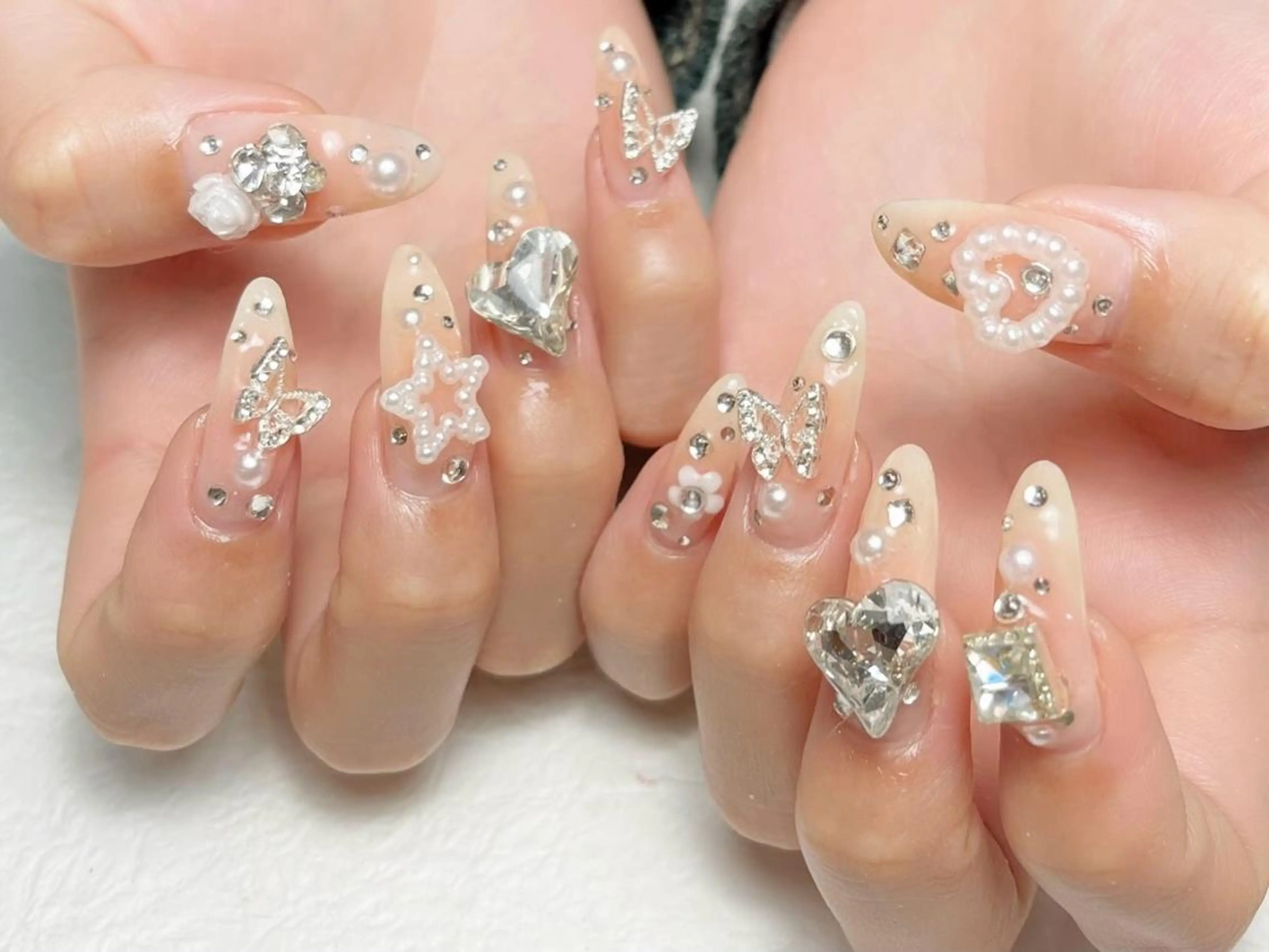 ✨オフ込み✨ 10本 アートコース🎨＋パーツ付け放題❕の写真