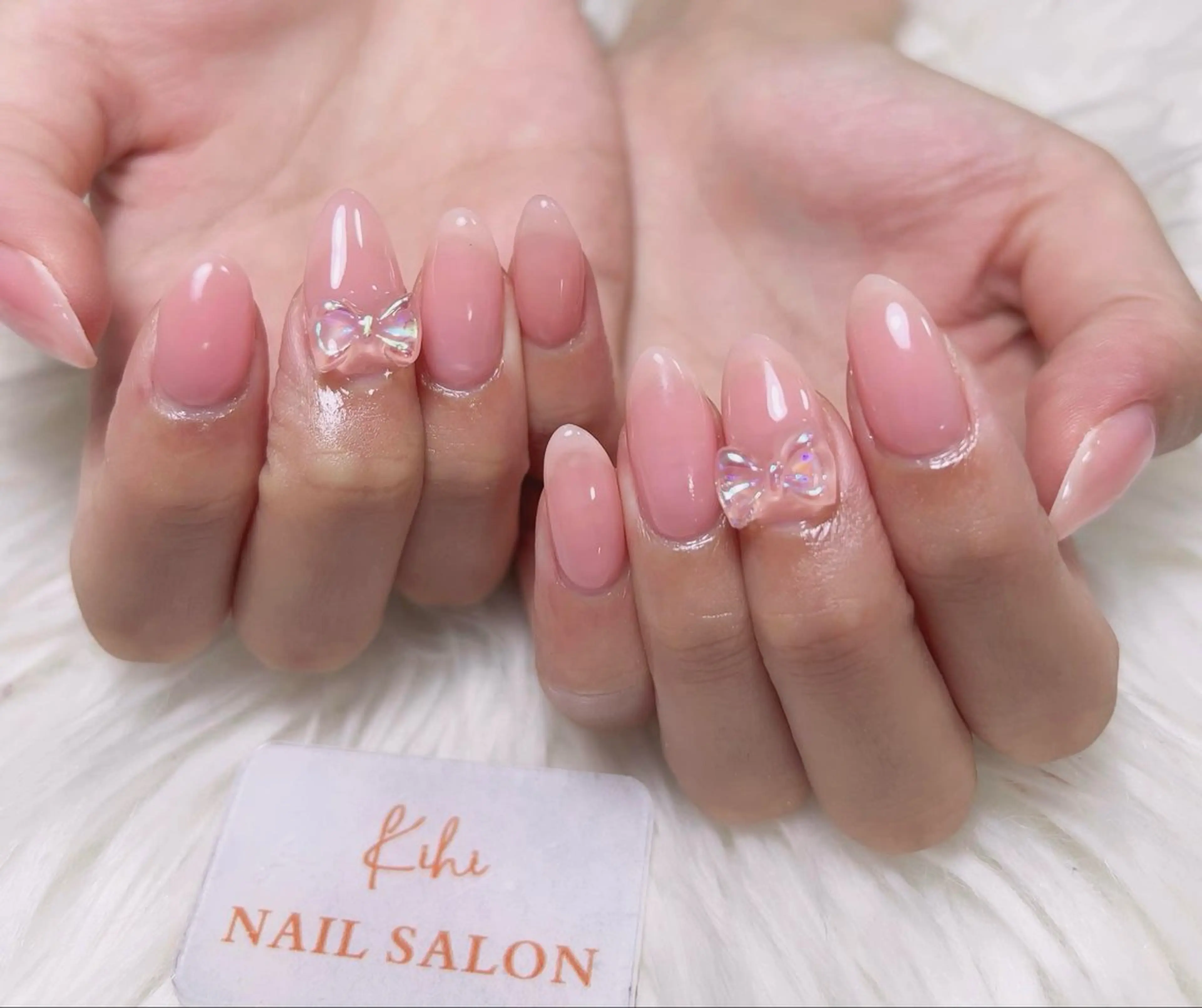 ネイル アートネイル フレンチネイル ジェルネイル グラデーション 韓国ネイル ハンドネイル ハンドケア さくら💮💮 【オフ無料】のネイルデザイン