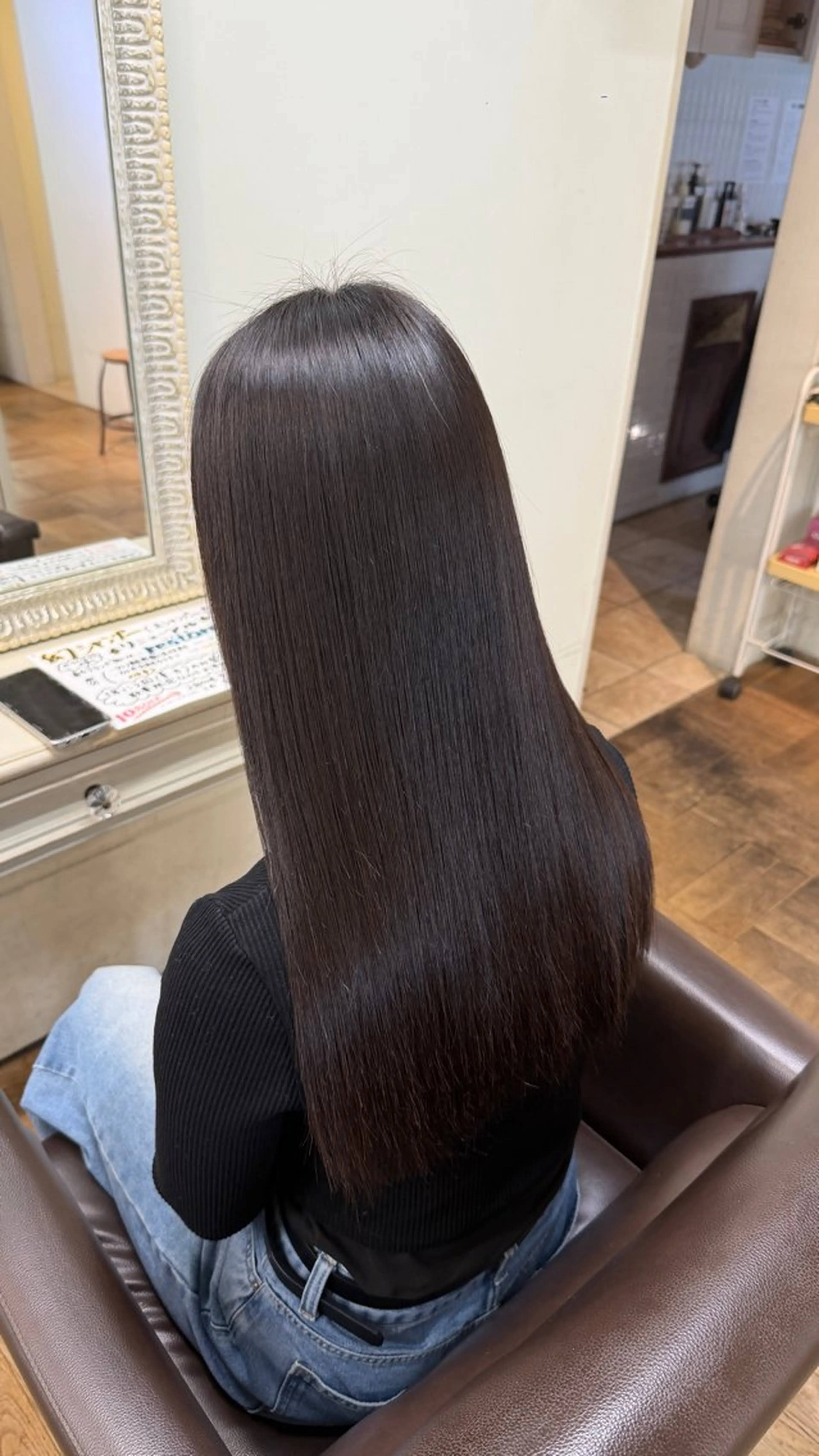 ロング 縮毛矯正 西村 美月のヘアスタイル