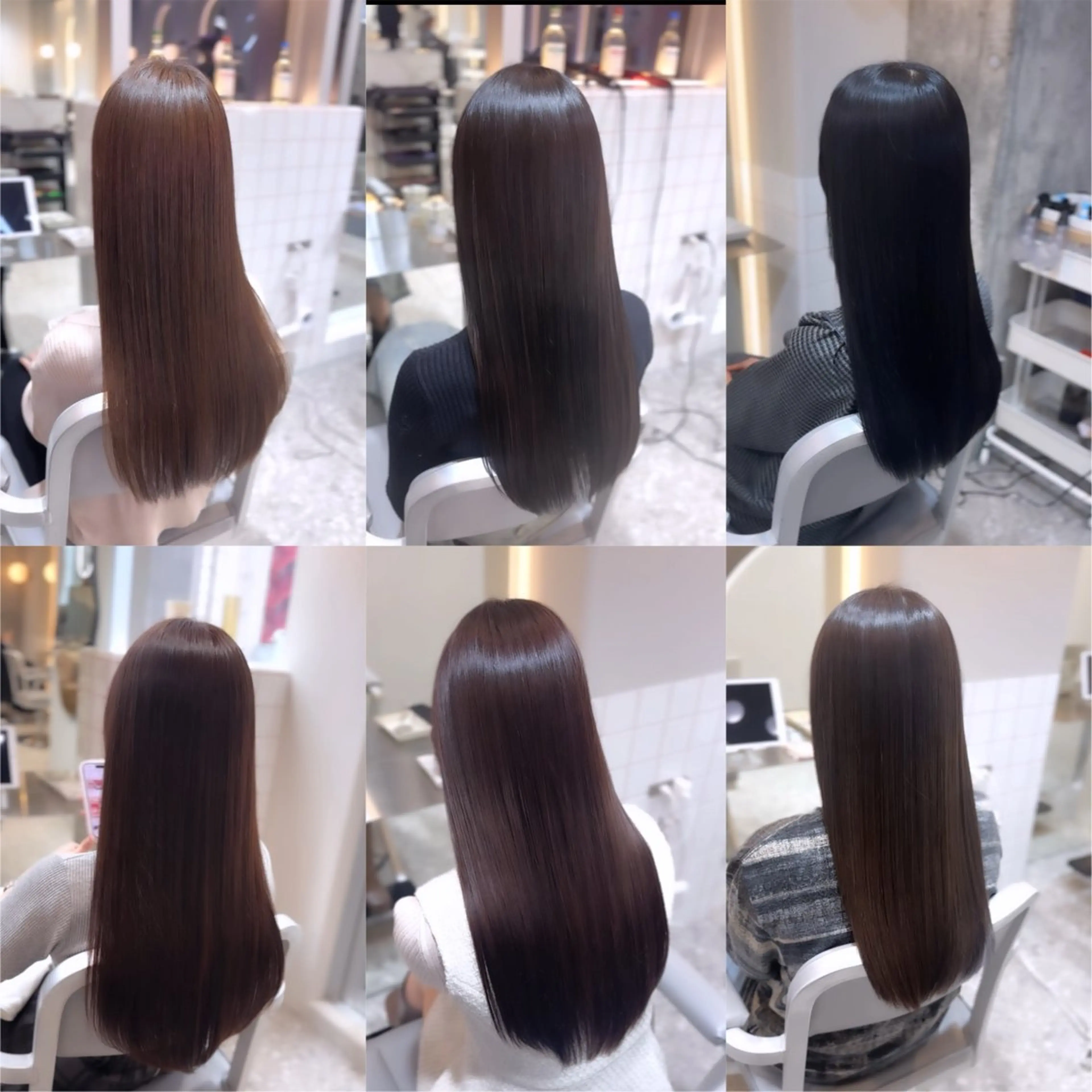 ロング カット 縮毛矯正 トリートメント 髪質改善/韓国ヘア レイヤー/新宿/ロミのヘアスタイル