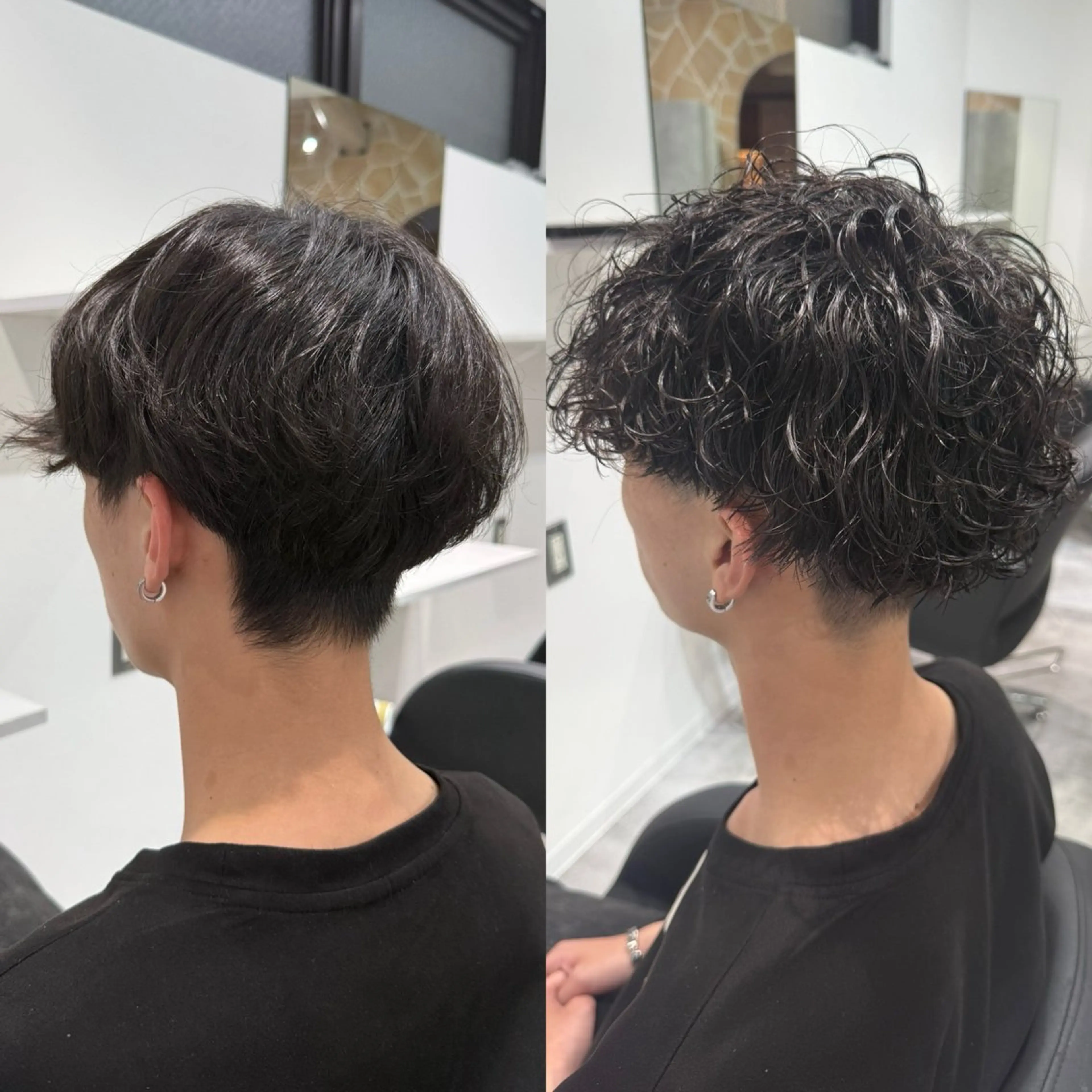 ショート メンズ カット パーマ トリートメント ヘッドスパ メンズパーマ/艶 モテカラー/福井悟朗のヘアスタイル