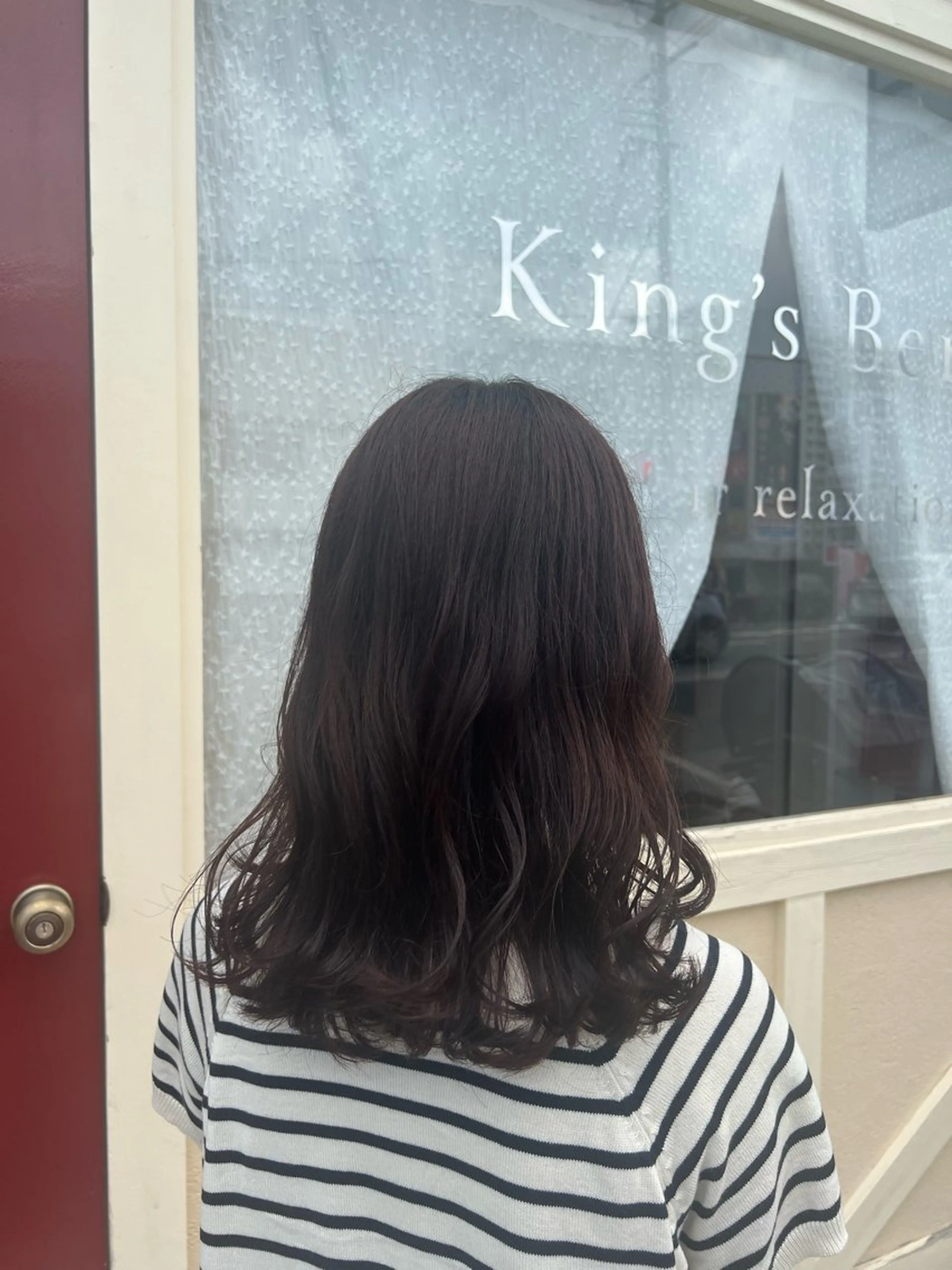 セミロング カラー 伊藤 康乃のヘアスタイル