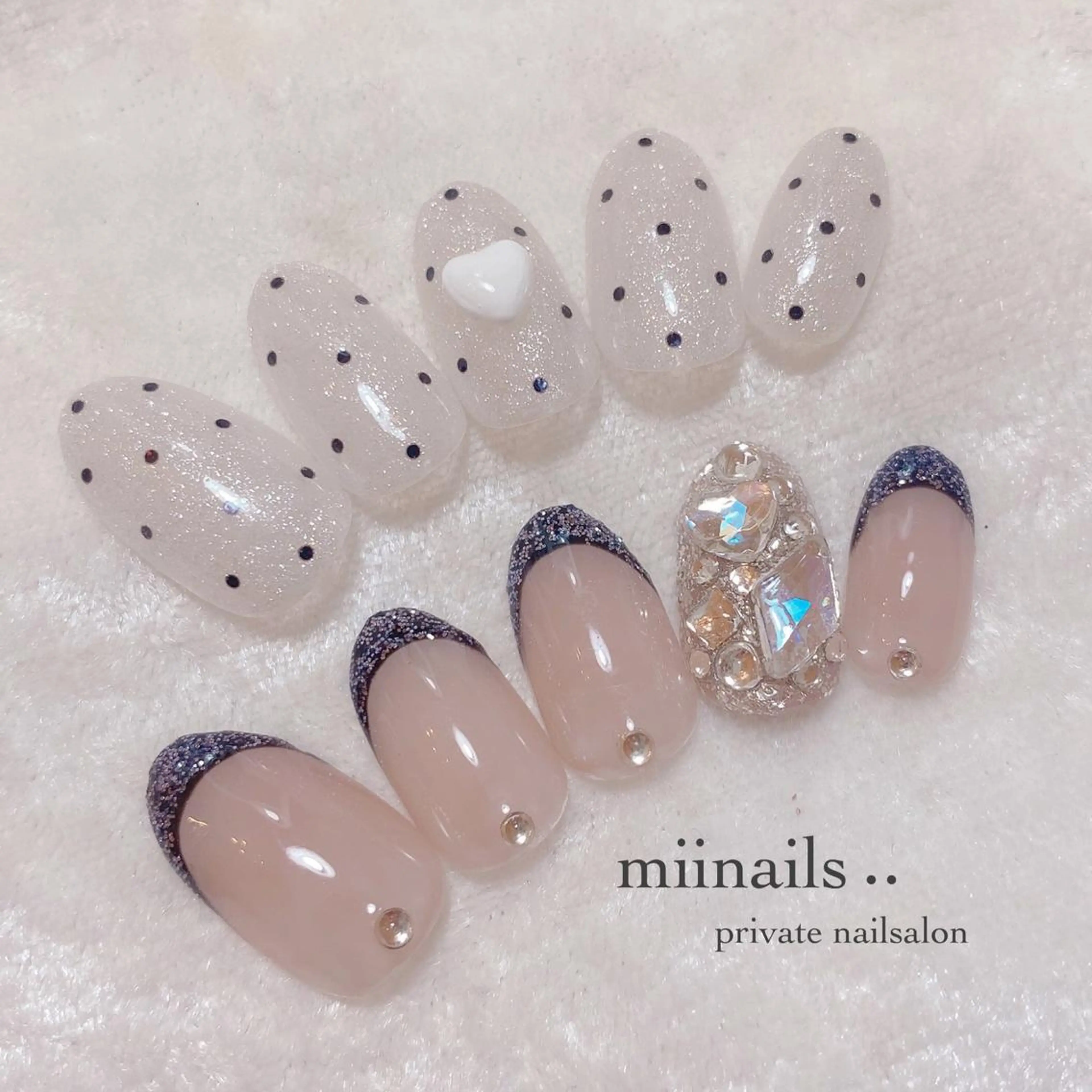 ネイル 韓国ネイル ワンホンネイル ハンドネイル nailsalon miinailsのネイルデザイン