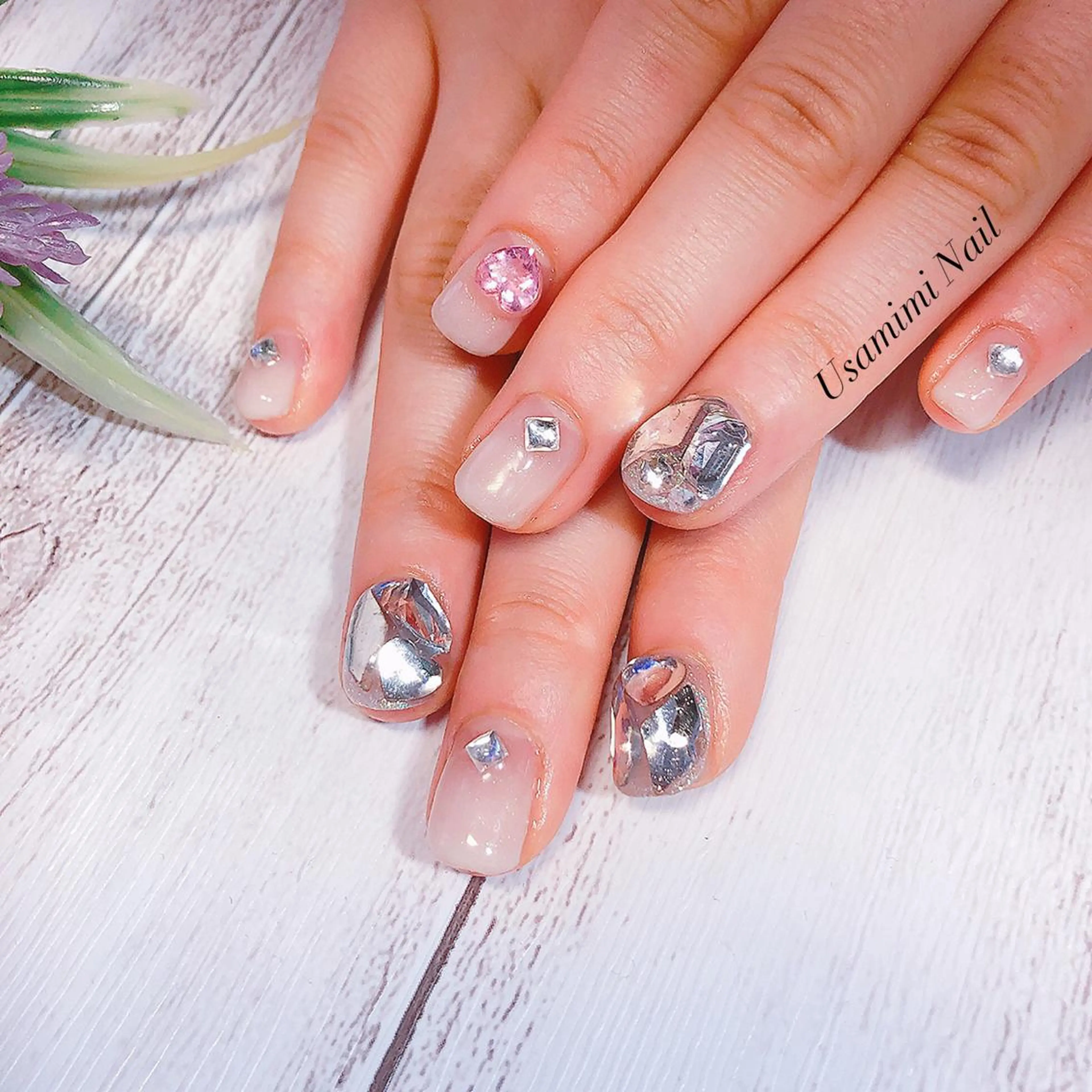 ネイル 韓国ネイル USAMiMi 🐰💕のネイルデザイン