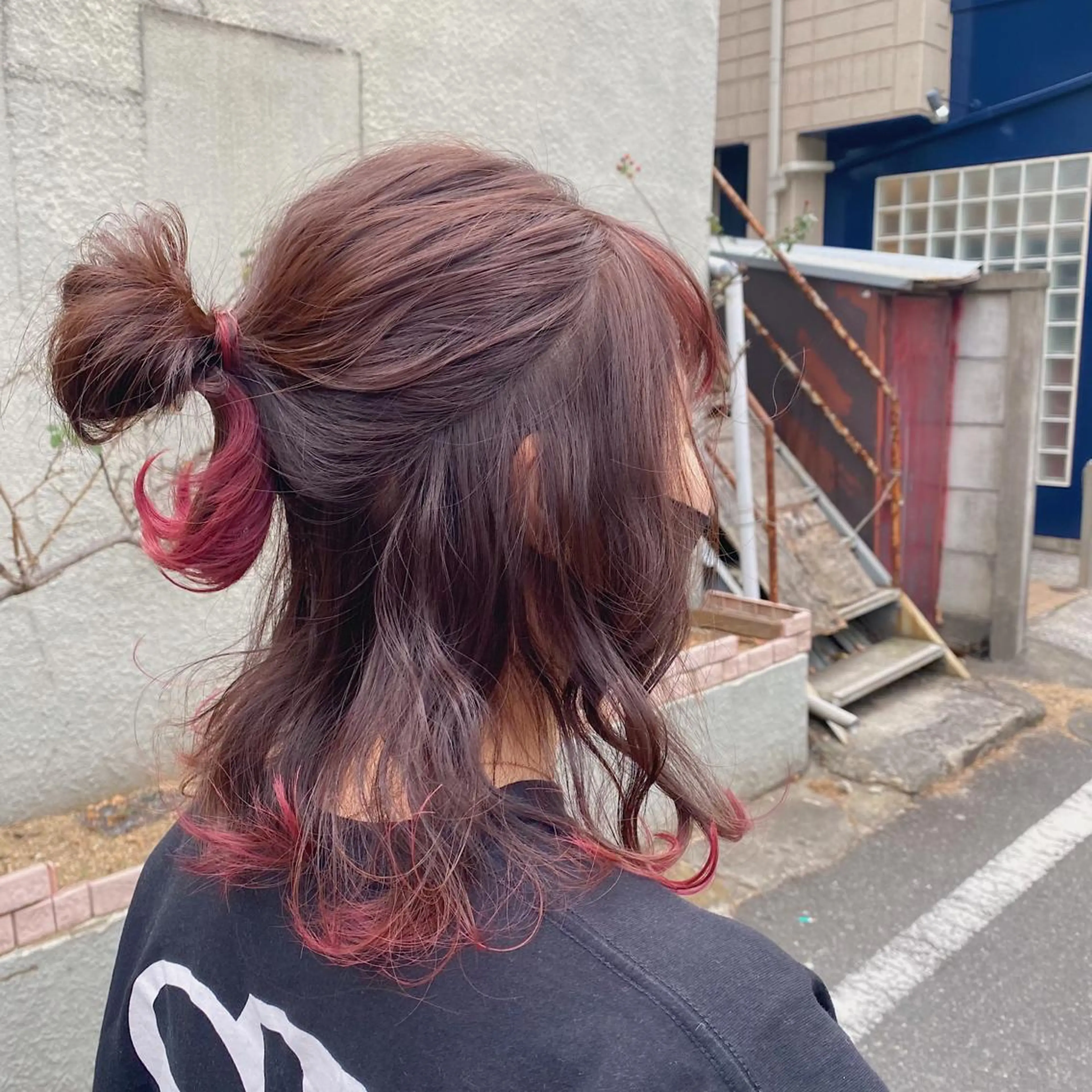 セミロング カラー パーマ ヘアアレンジ メンズ 🍀髪質改善 ケアカラーrootsのヘアスタイル