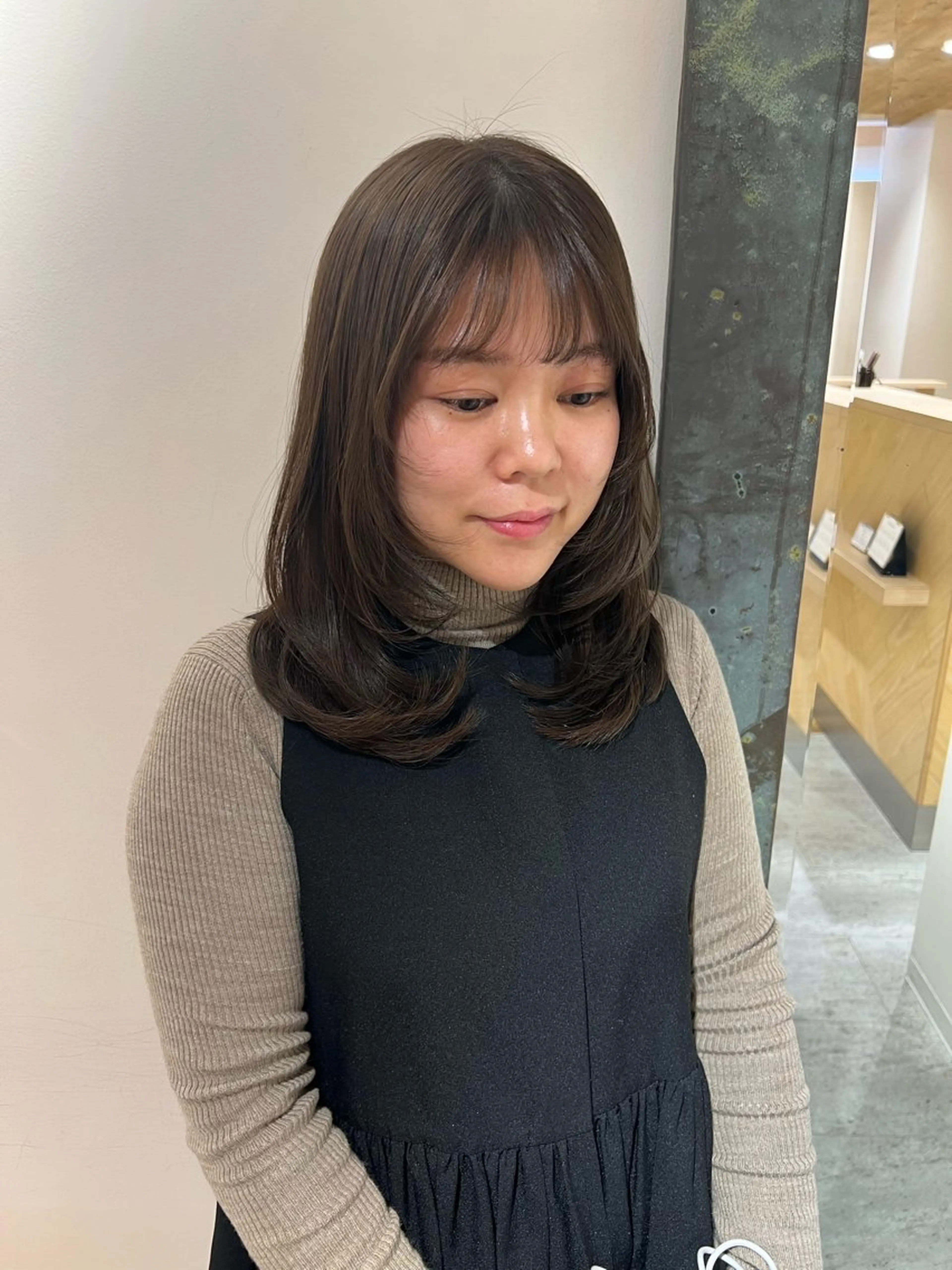 ミディアム レイヤーカット レイヤー/似合わせ カット横川夕華🫧のヘアスタイル