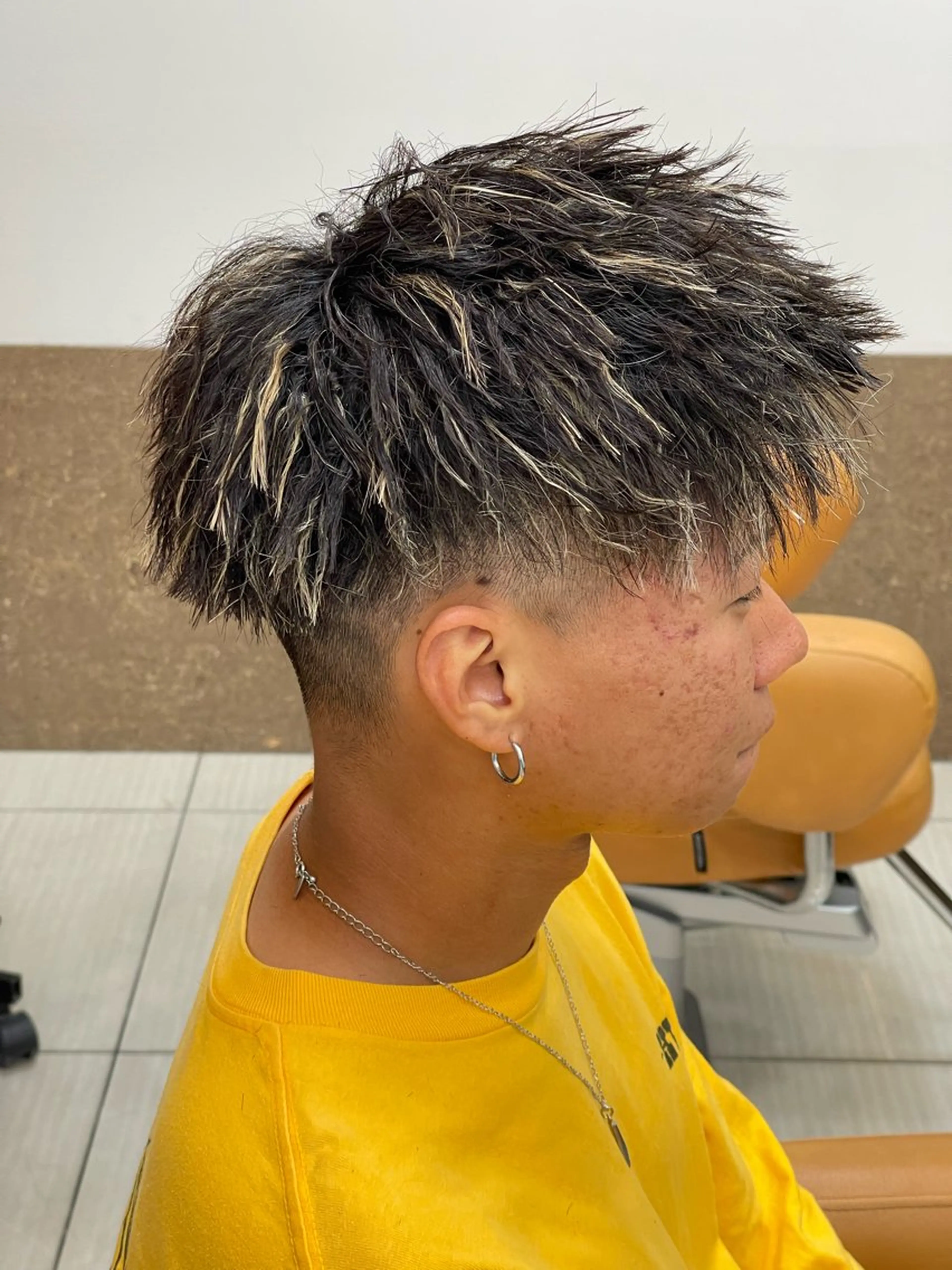 ショート パーマ 髪質改善 縮毛矯正 トリートメント ストレートパーマ パーマ SOYON西大寺店所属・ダブルカラー/ 髪質改善💎安藤のヘアスタイル