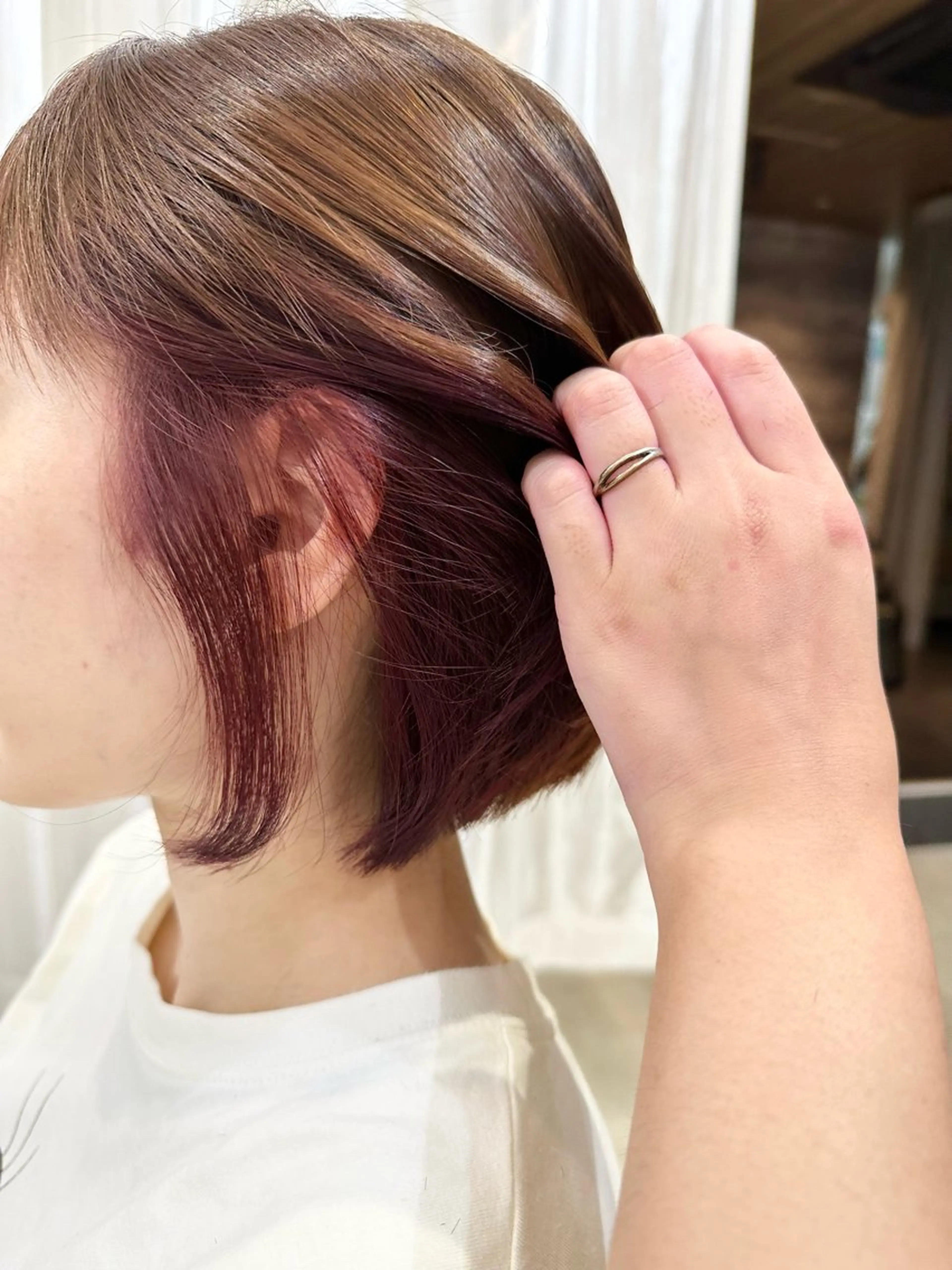 ショート ヘアカラー 🍊髪質改善🍊縮毛 矯正🍊濱野紗奈🍊のヘアスタイル