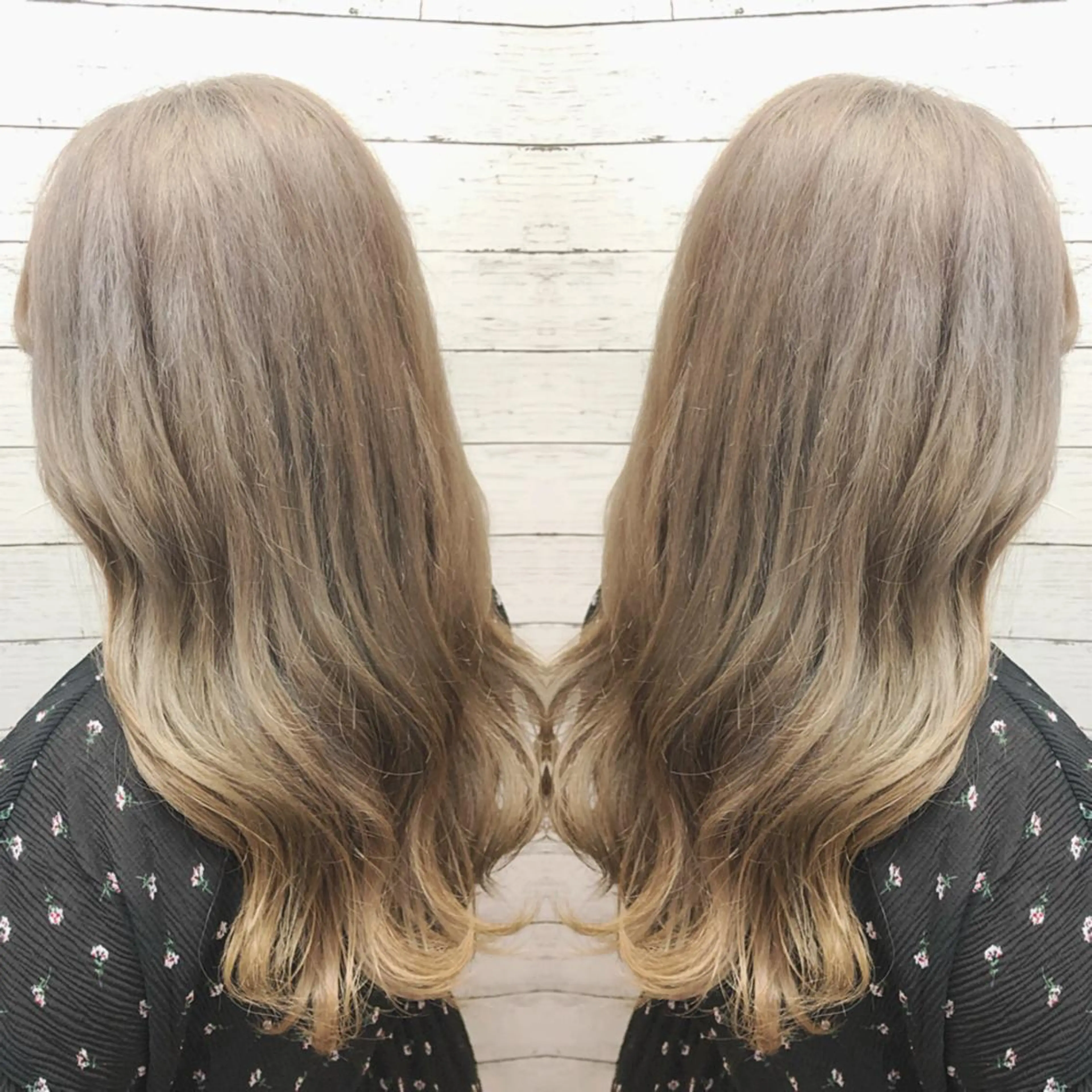 ロング カラー ヘアカラー ヘアセット 韓国ヘア🤍髪質改善 🇰🇷AKANEのヘアスタイル