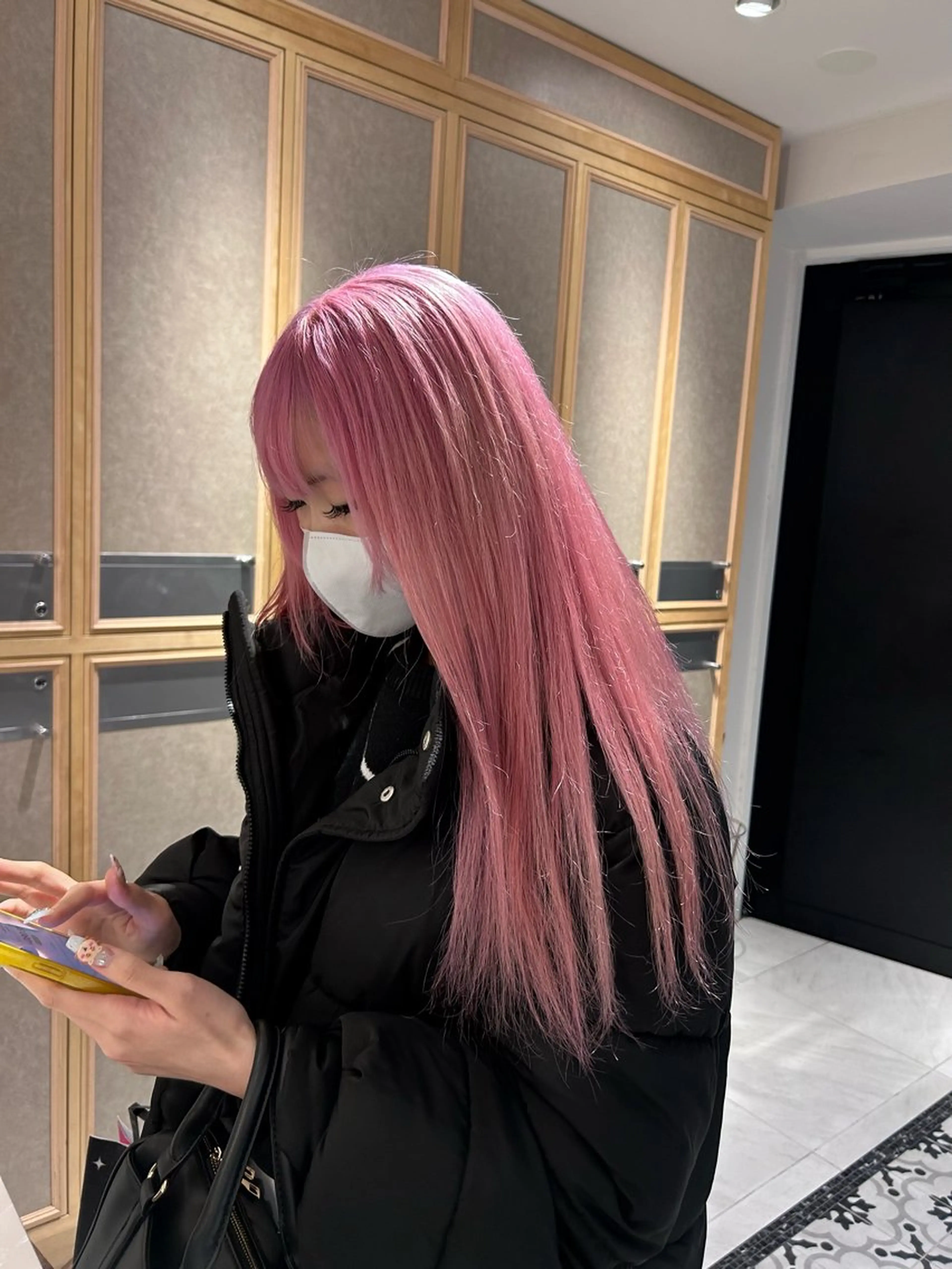 カラー ハイトーンカラー ヘアカラー トリートメント ヘッドスパ ヘアセット miko🪽地毛風/ ハイトーン/レイヤーのヘアスタイル