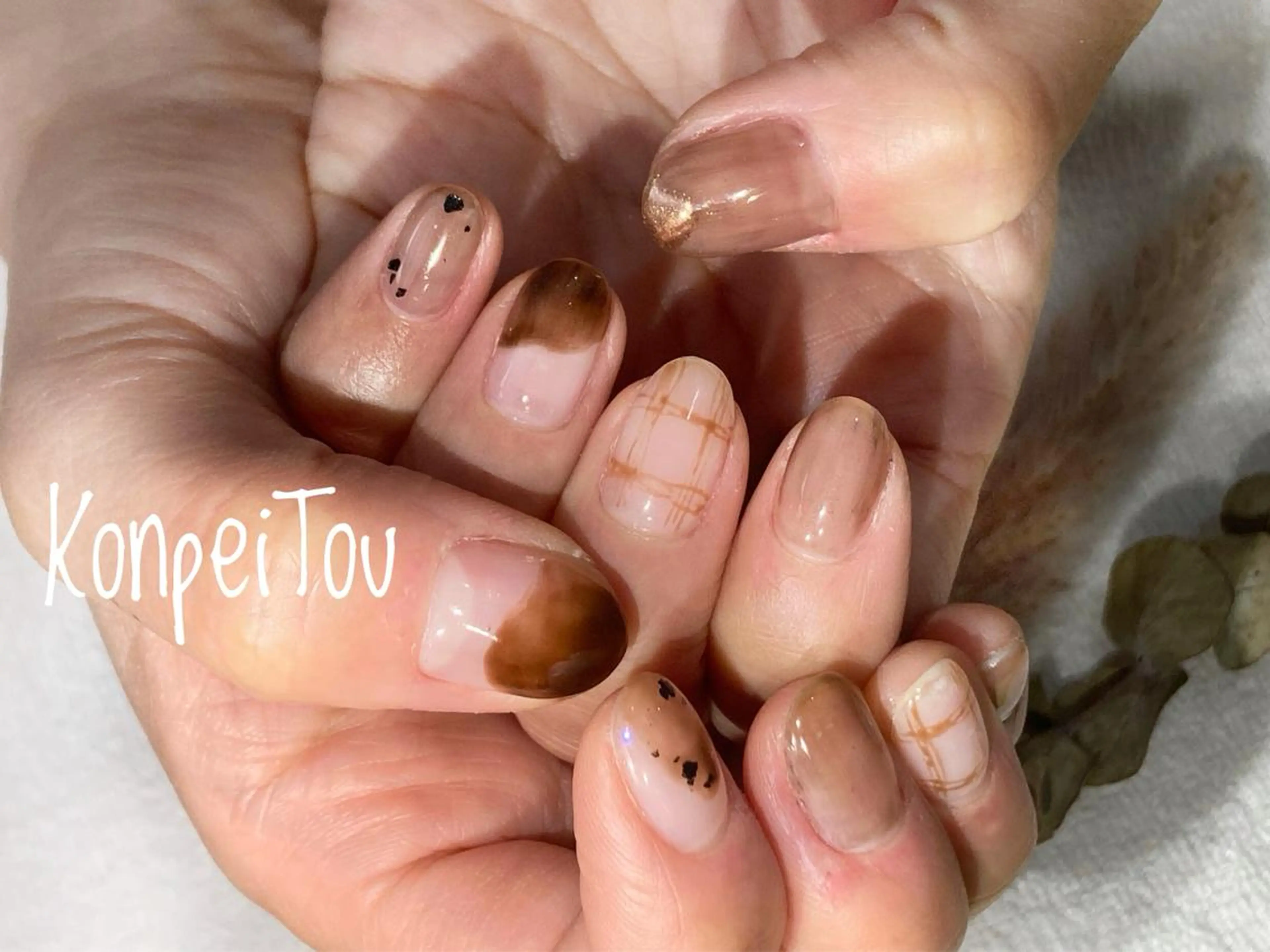 ネイル ハンドネイル おうちのネイルサロン konpeiTou〜こんぺいとう〜所属・おうちのネイルサロン KonpeiTouのネイルデザイン