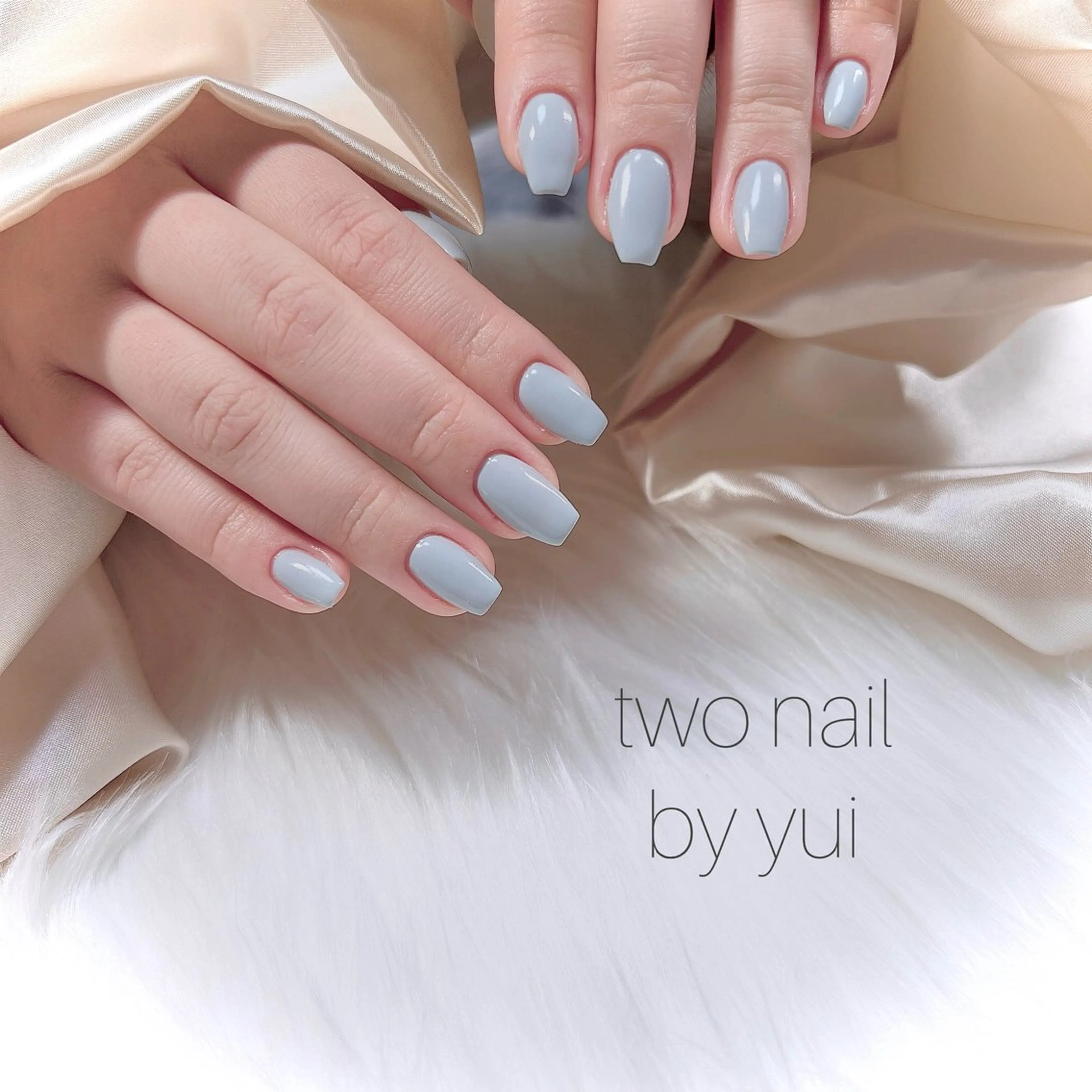 ネイル ネイルチップ ホワイト ハンドネイル two nailのネイルデザイン