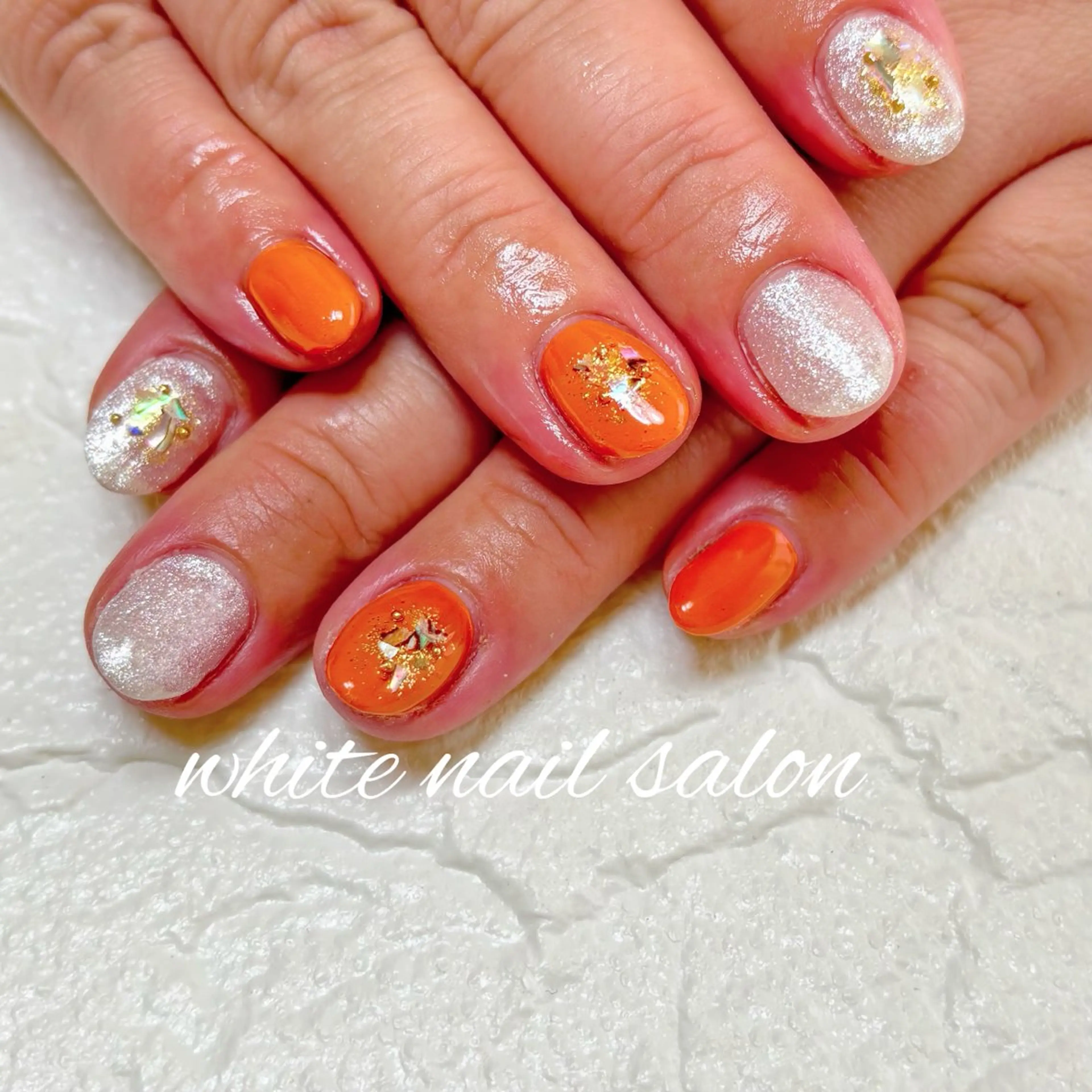 ネイル フットネイル ハンドネイル white nail salonのネイルデザイン