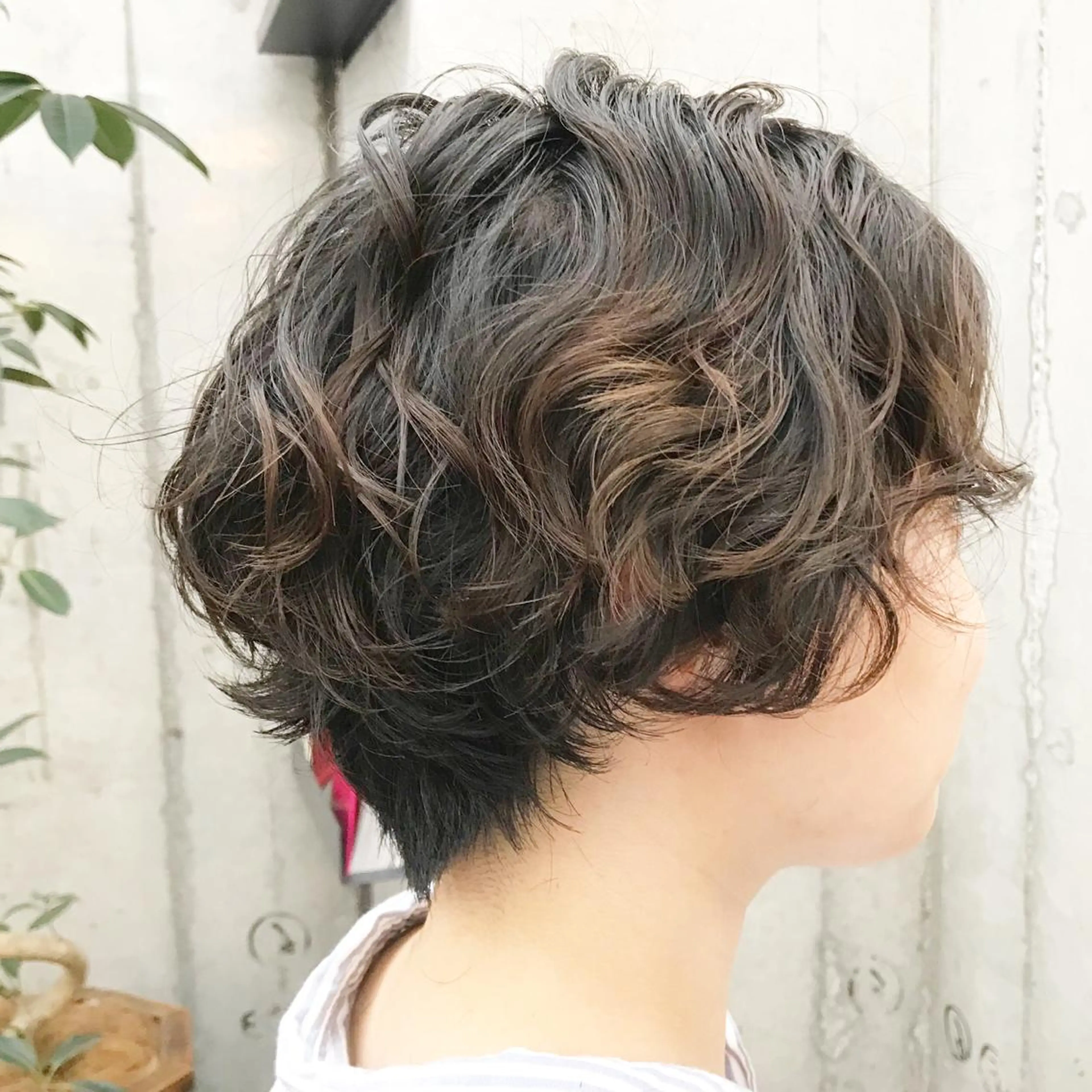 ショート パーマ ショートヘア カット パーマ ✂︎ウルフ・ショート ✂︎MIKUNIのヘアスタイル