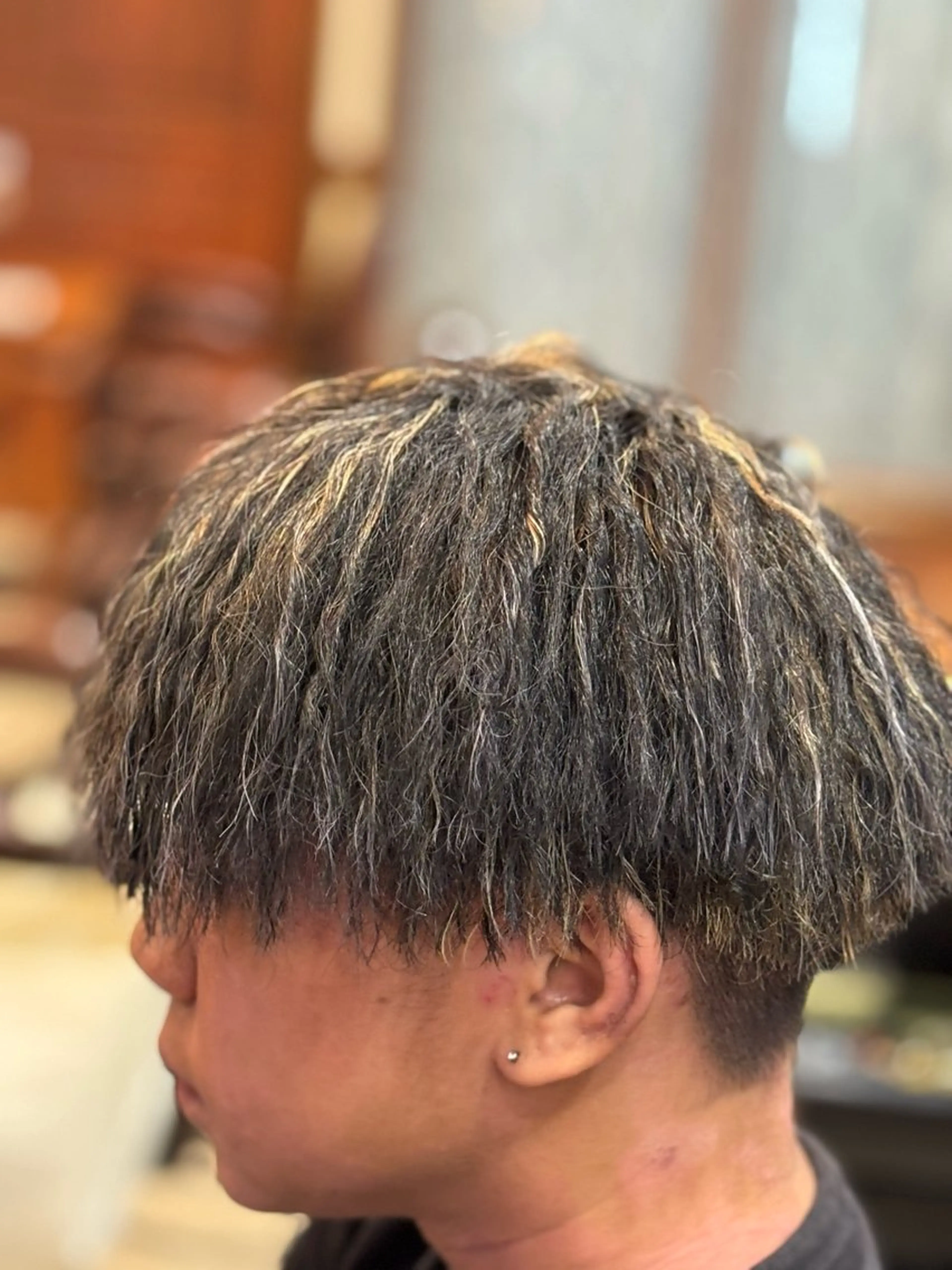 ショート カラー パーマ メンズ メンズメッシュ メッシュ おしゃれ泥棒 石原メンズ特化美容師のヘアスタイル