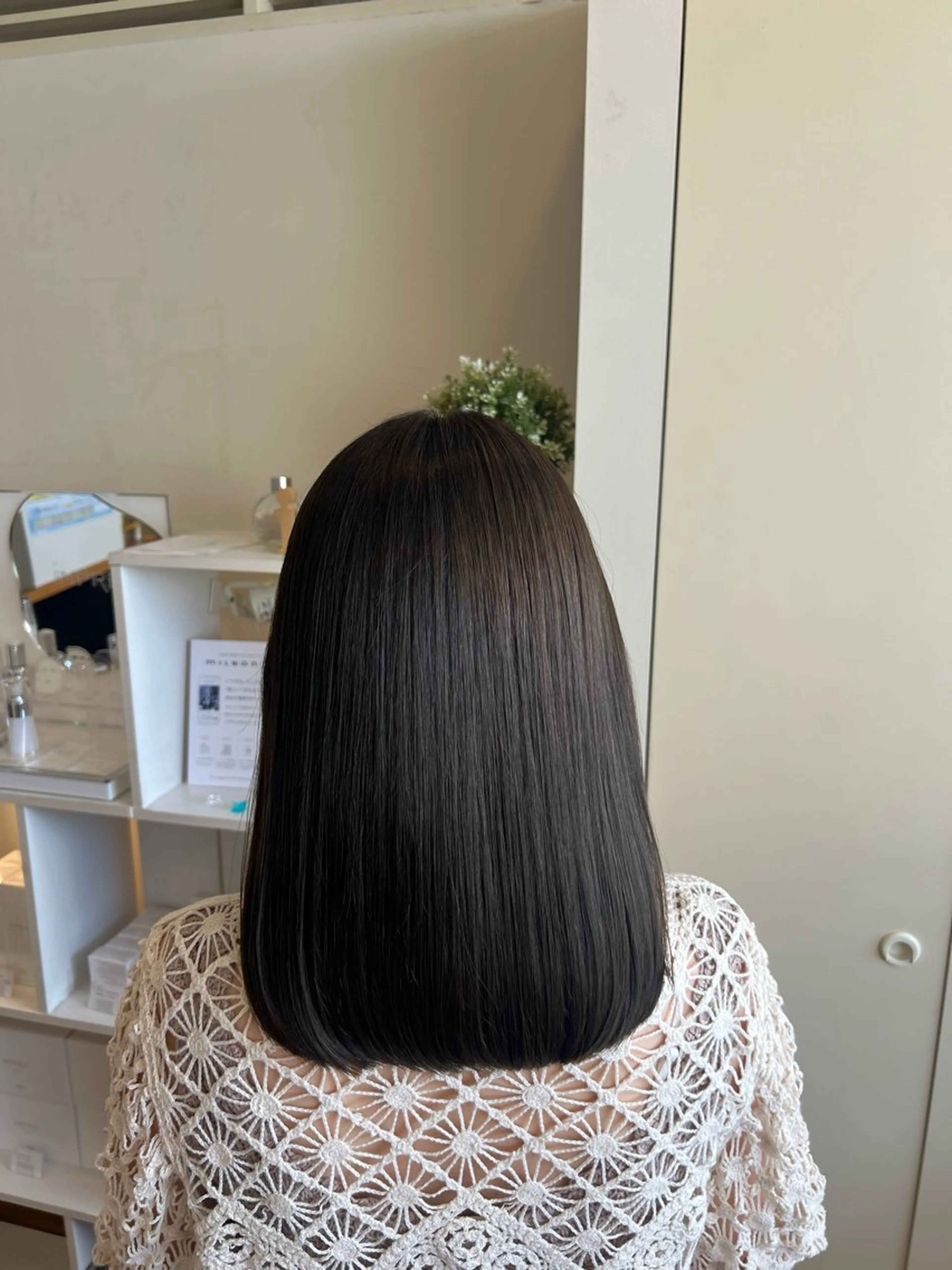 セミロング カラー ヘアカラー トリートメント 竹添 有梨沙のヘアスタイル