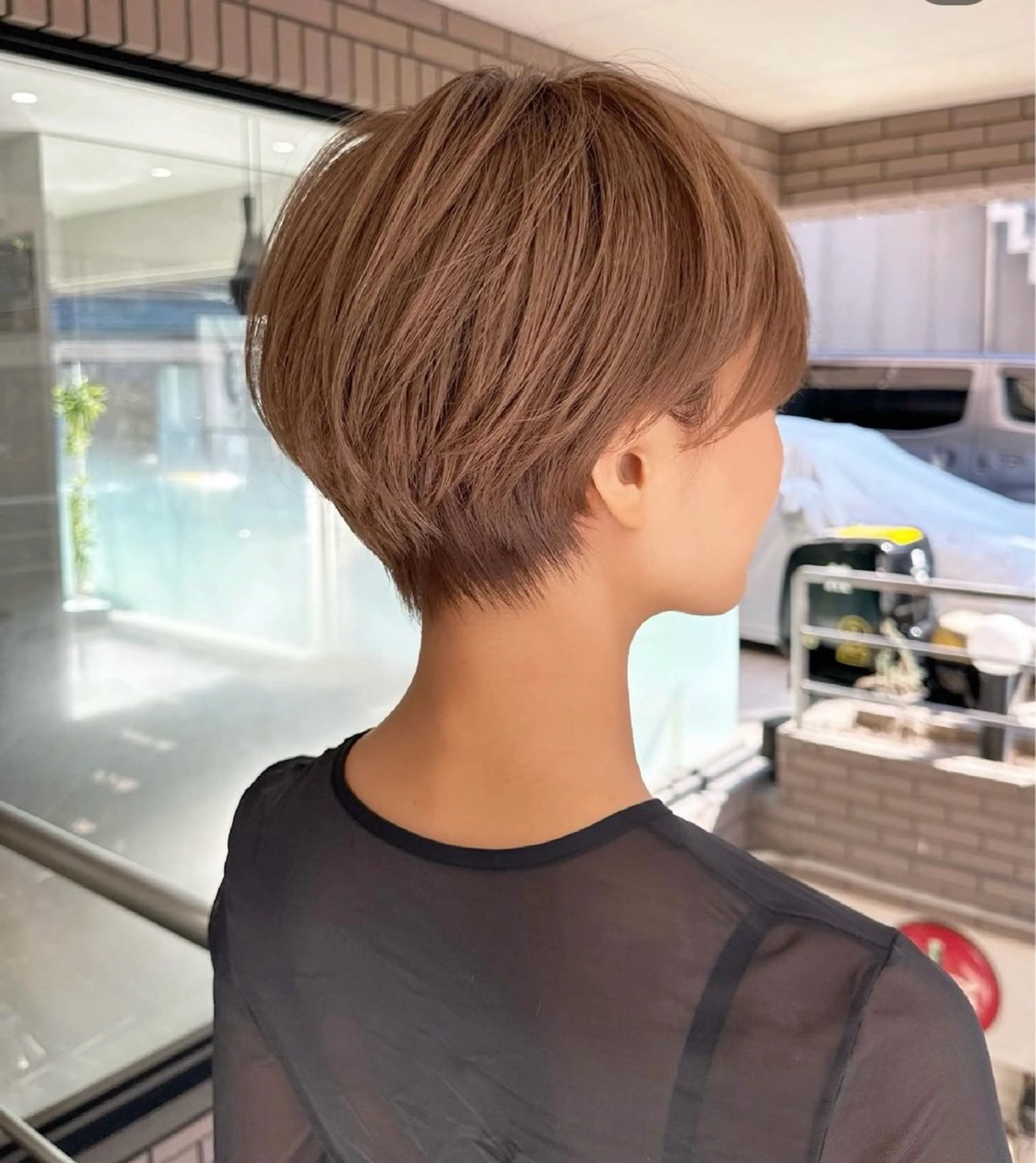 ショート 透明感カラー ふうか　渋谷のヘアスタイル