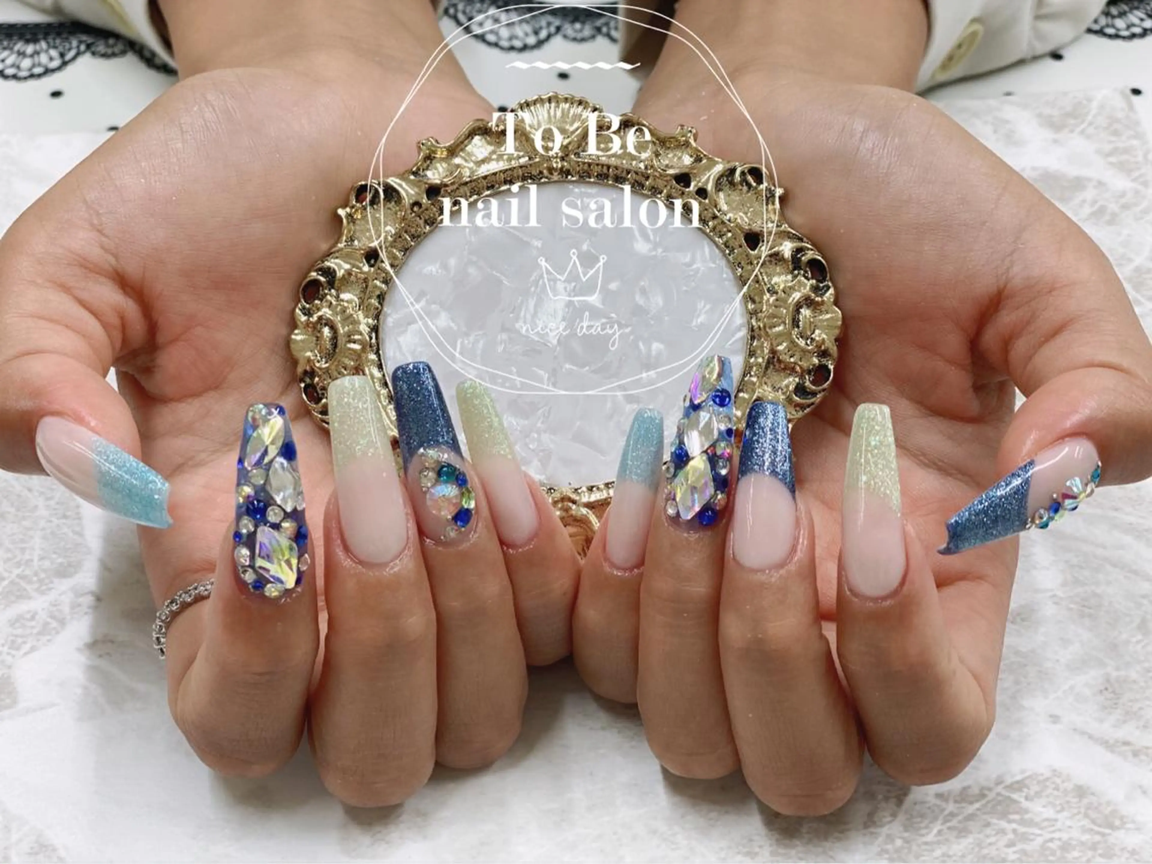 ロング ネイル ハンドネイル Nail Salon To Beのネイルデザイン