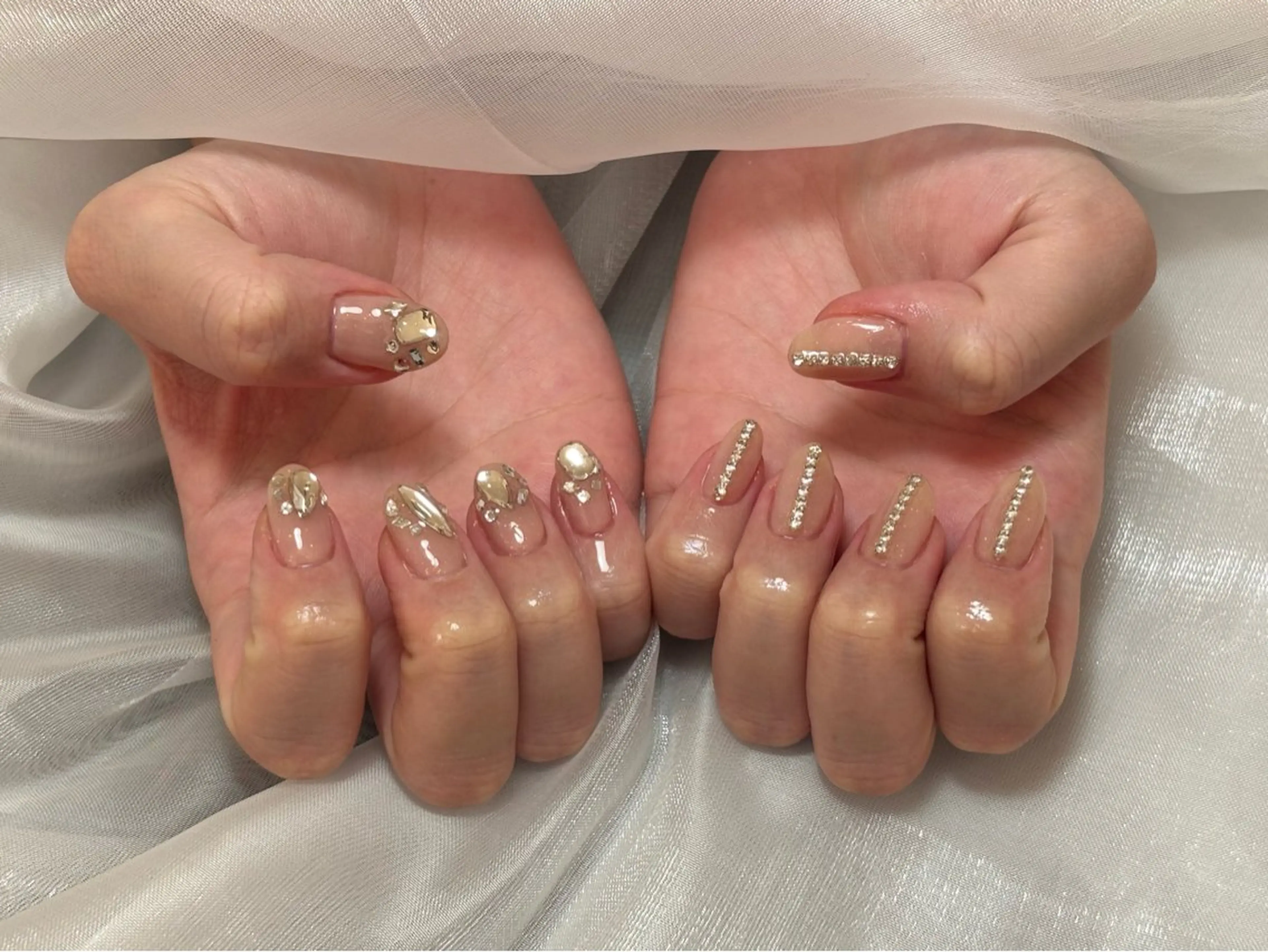 ワンカラー(ラメ可) パーツ付け放題/オフ込みの写真