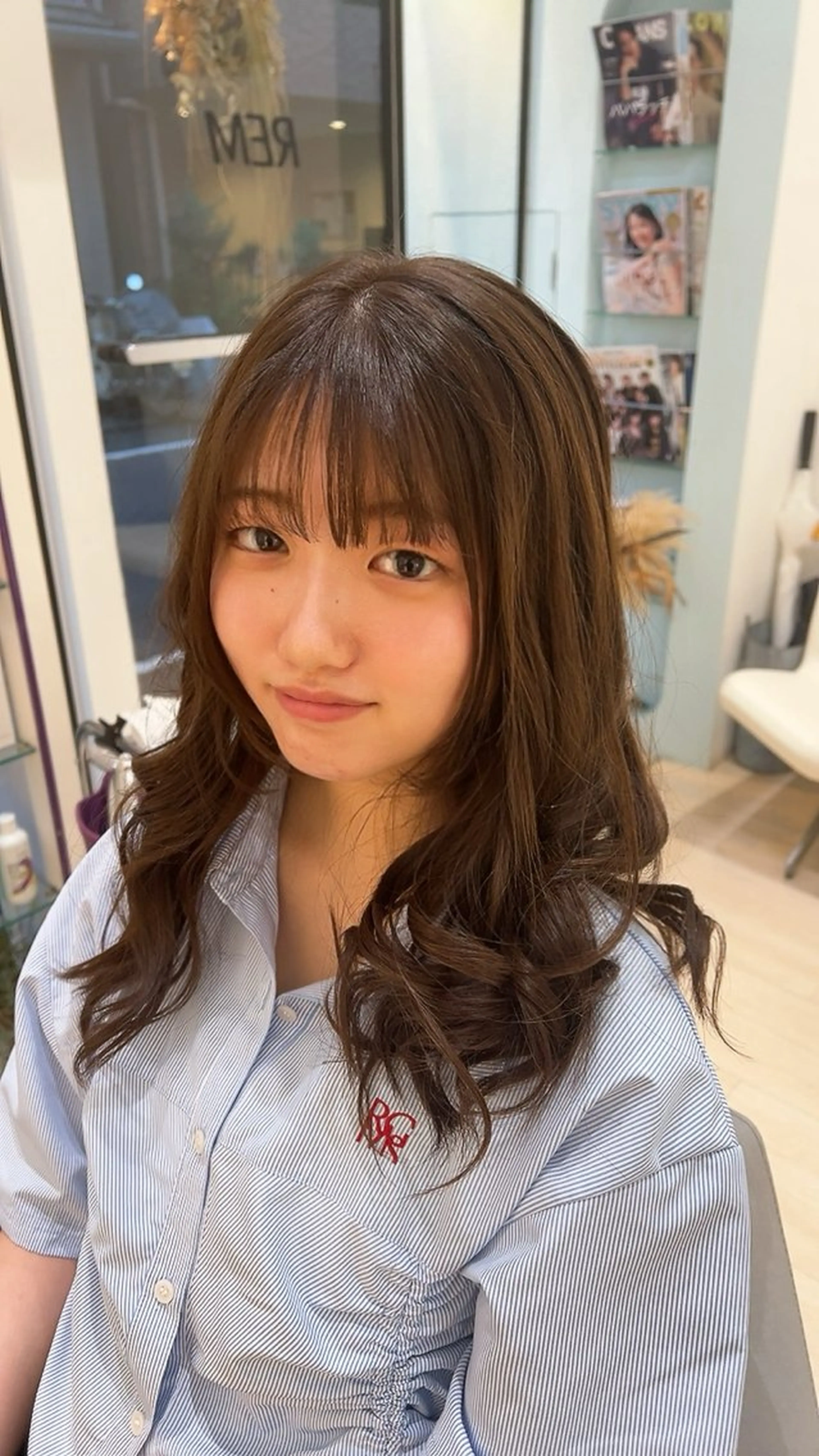 ミディアム カラー カット ヘアカラー トリートメント 堀井 凌平のヘアスタイル