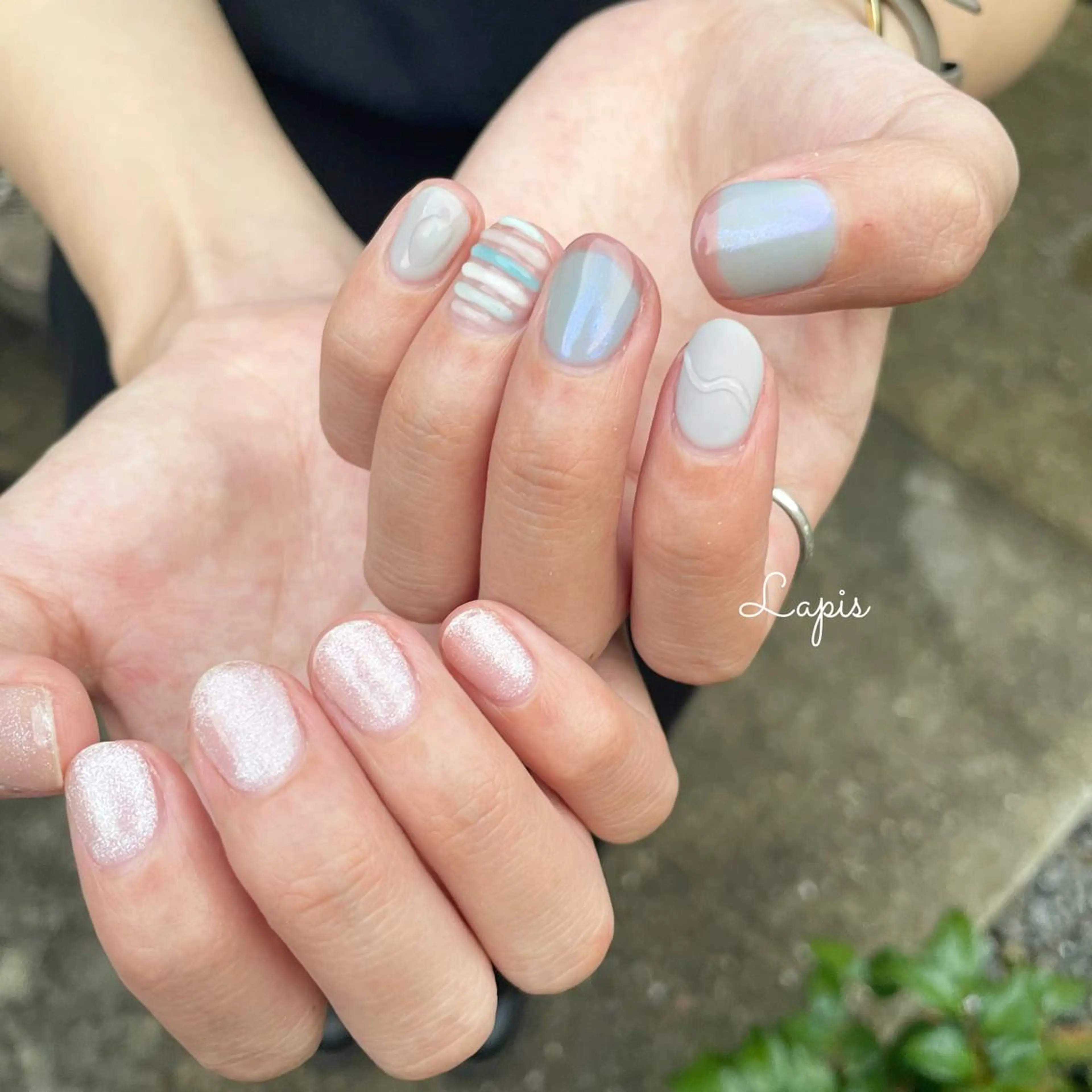 ネイル ハンドネイル Lapis *のネイルデザイン