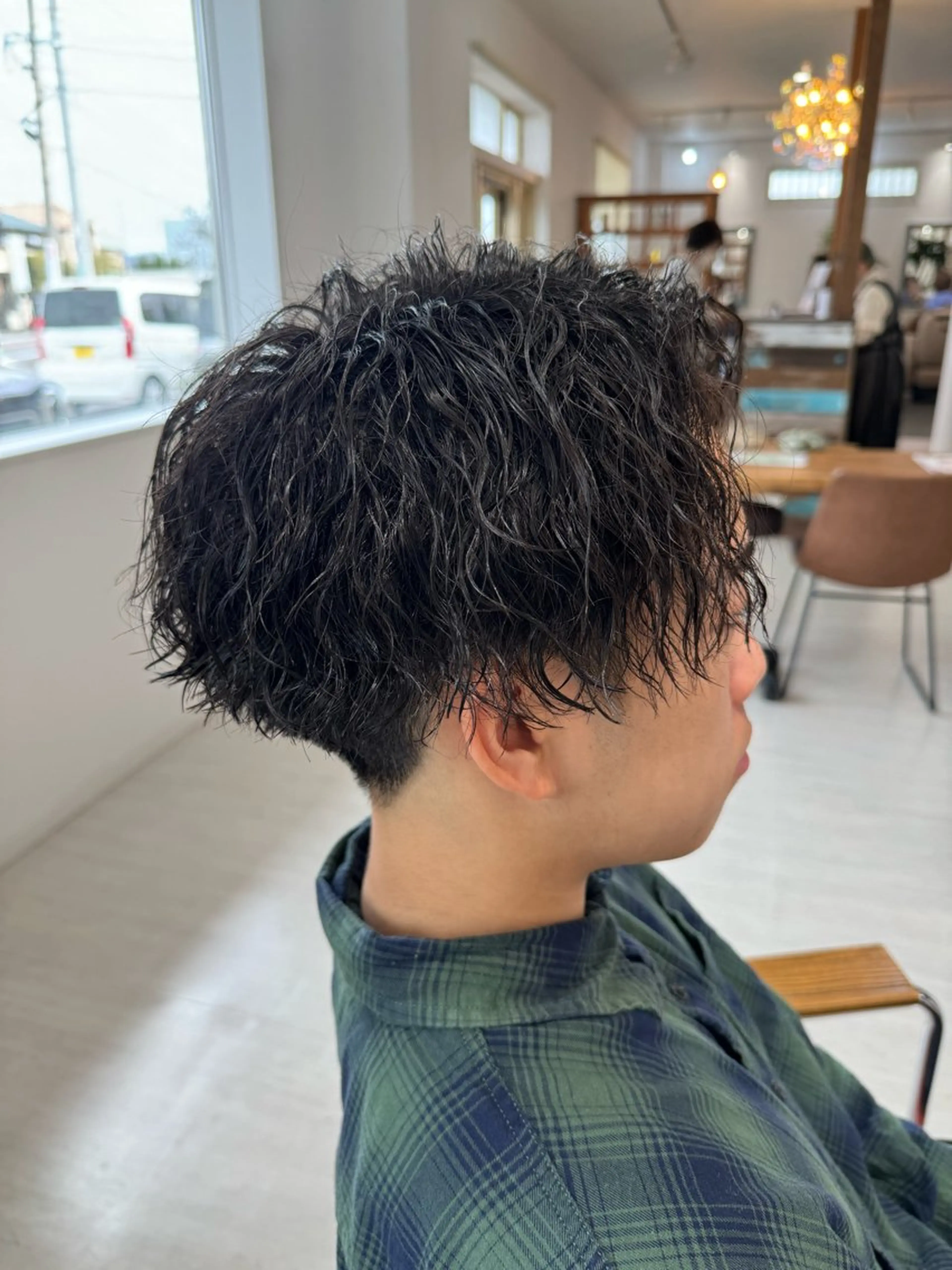 ショート パーマ メンズ Salon de Qualia(サロンドクオリア)所属・杉下　涼/ハイトーン /髪質改善/パーマのヘアスタイル