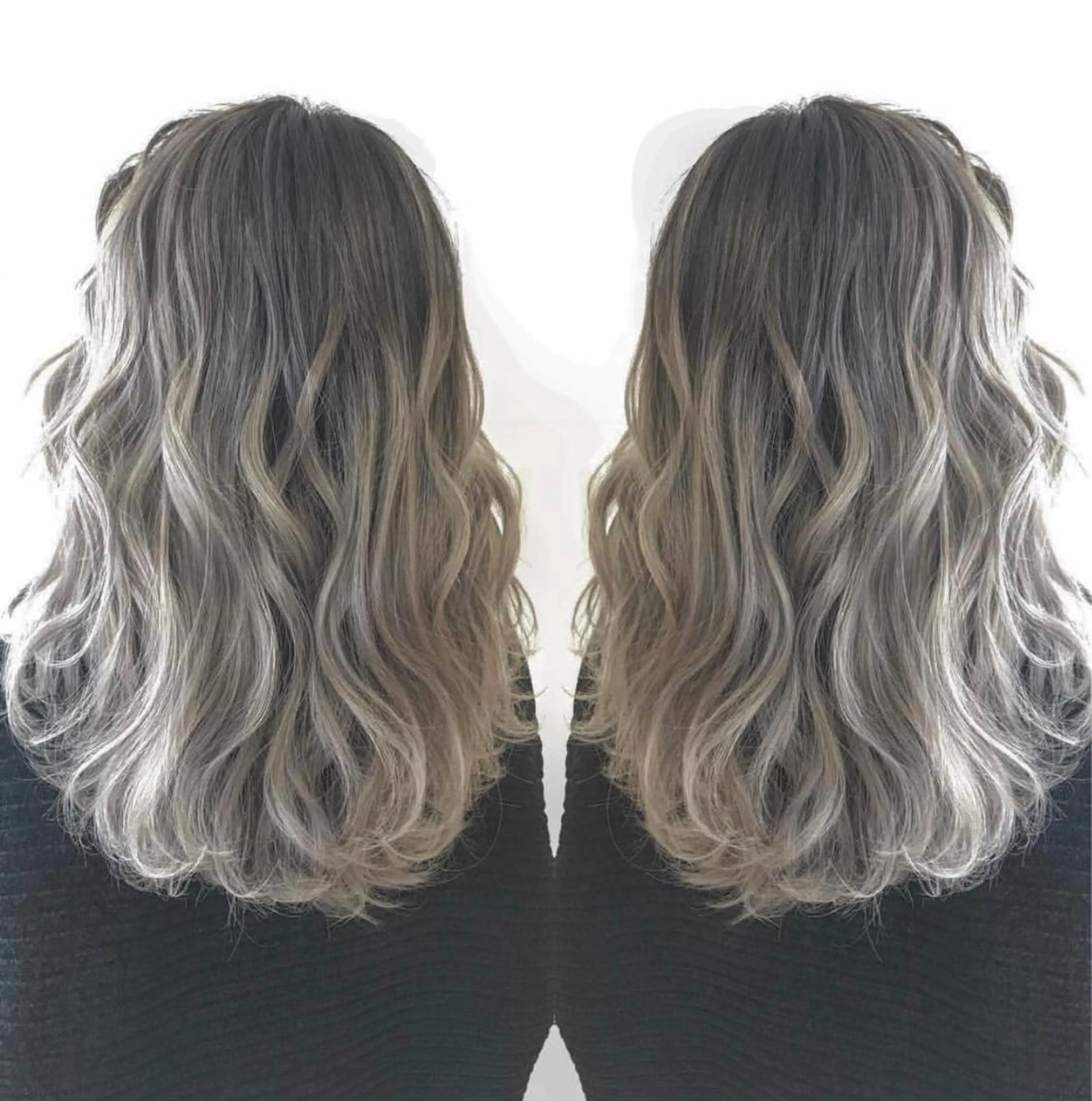 セミロング カラー rollen所属・美魔女 美容師NAOのヘアスタイル