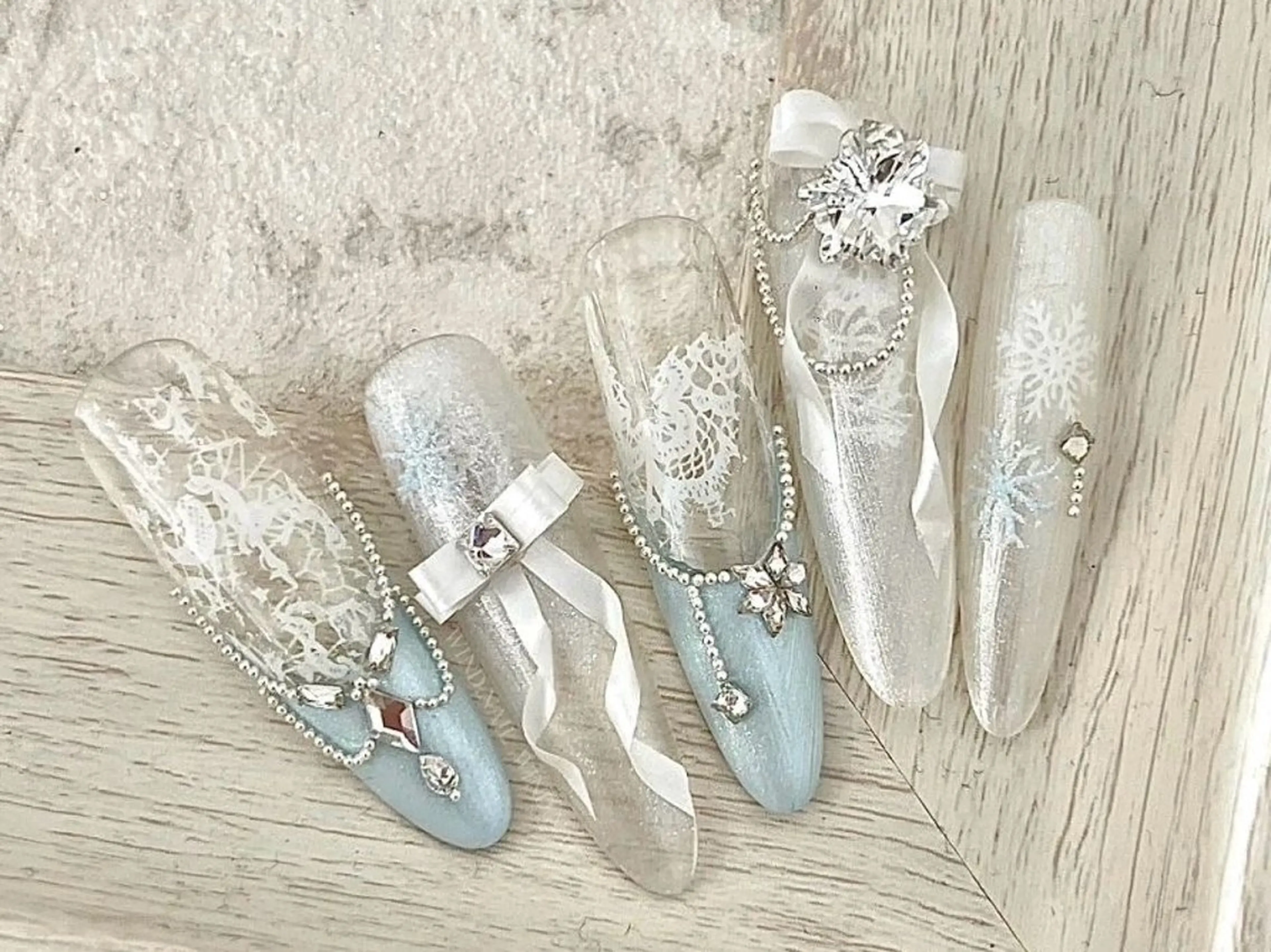 ロング クリスマス Miu Miu Nail Studio所属・yu naのネイルデザイン