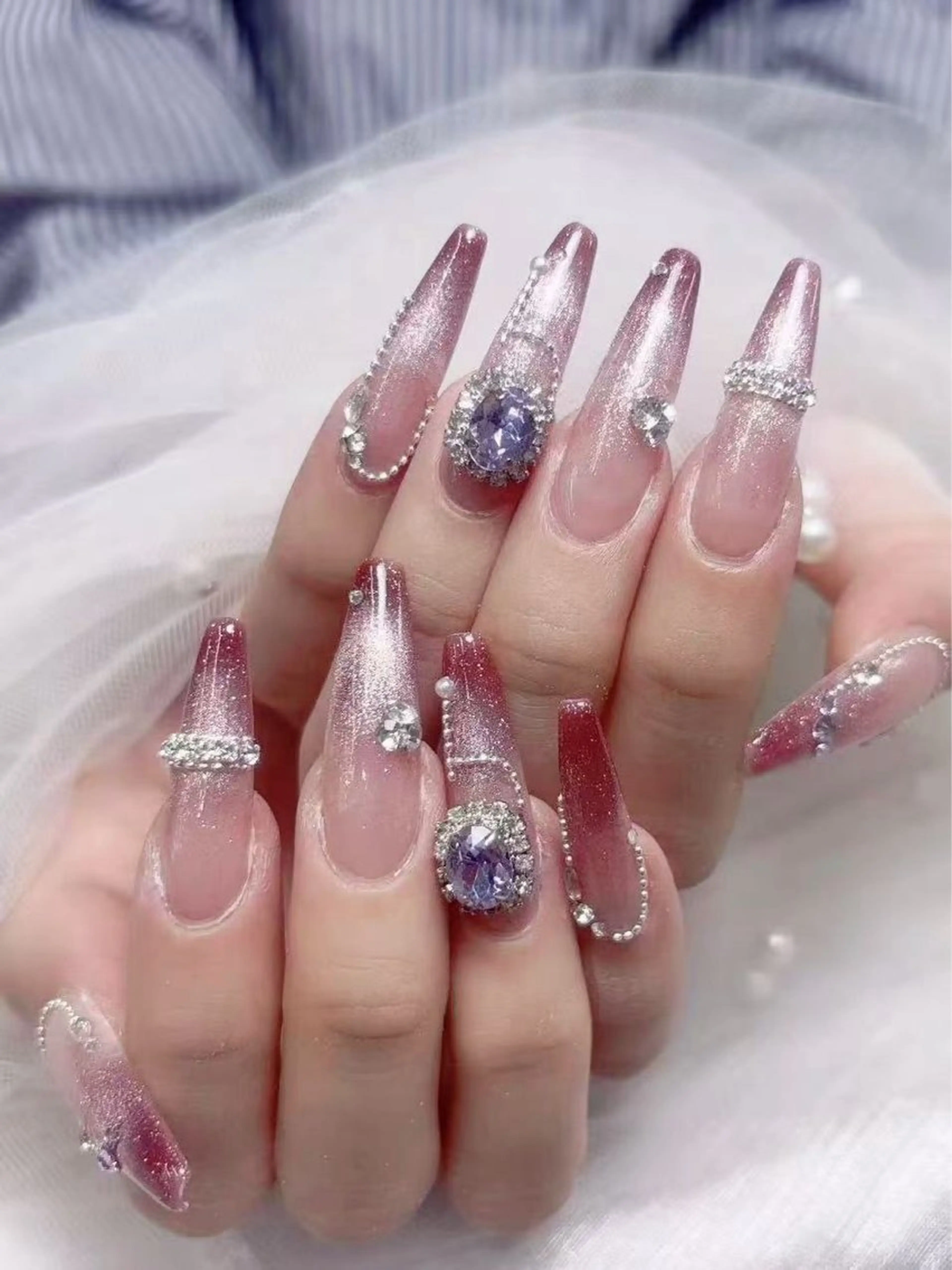 チップ長さ出し込み➕10本パーツ,シールの写真