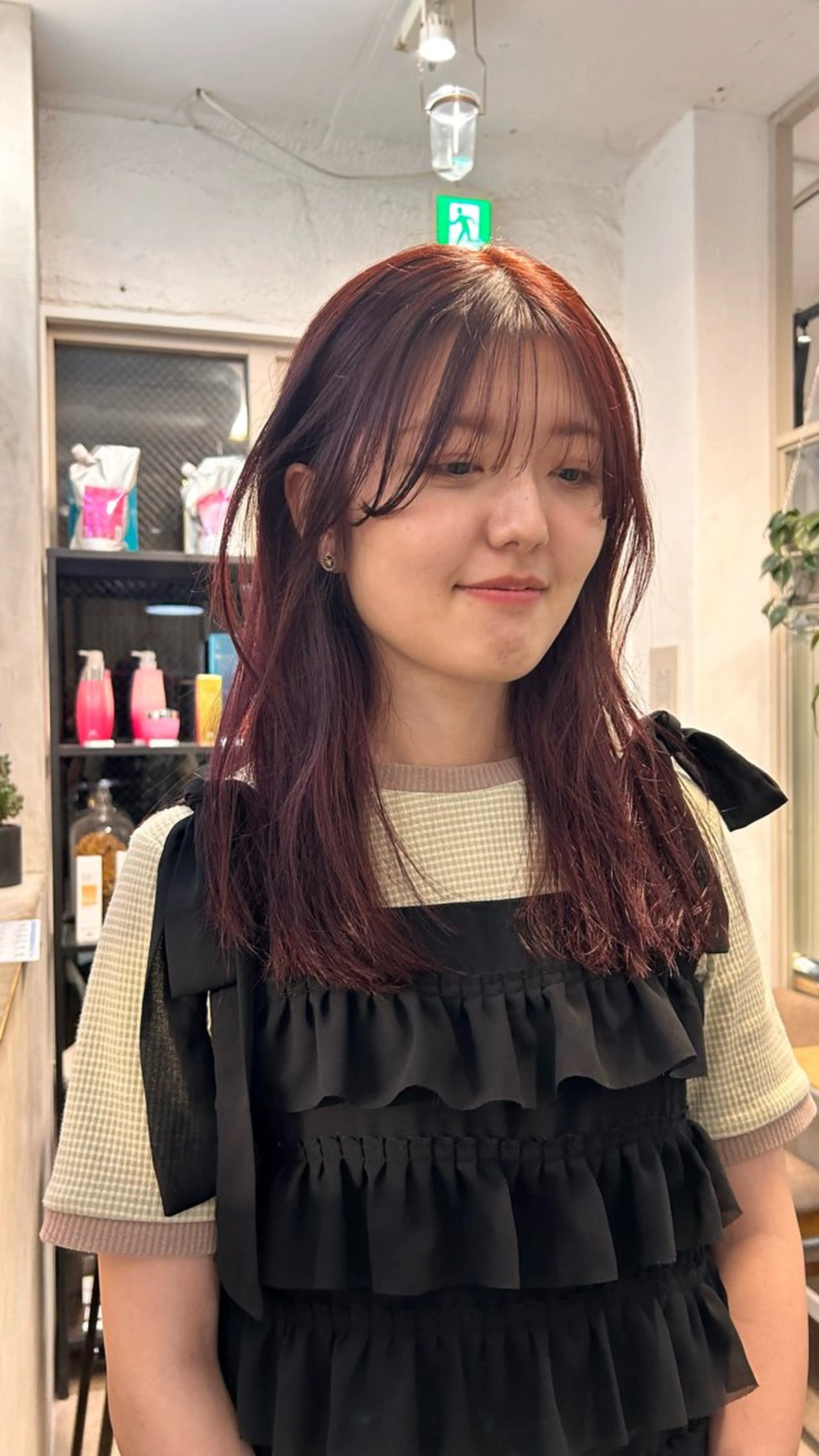 セミロング カラー ヘアカラー じゅわっと暖色カラー 🍊Moemiのヘアスタイル