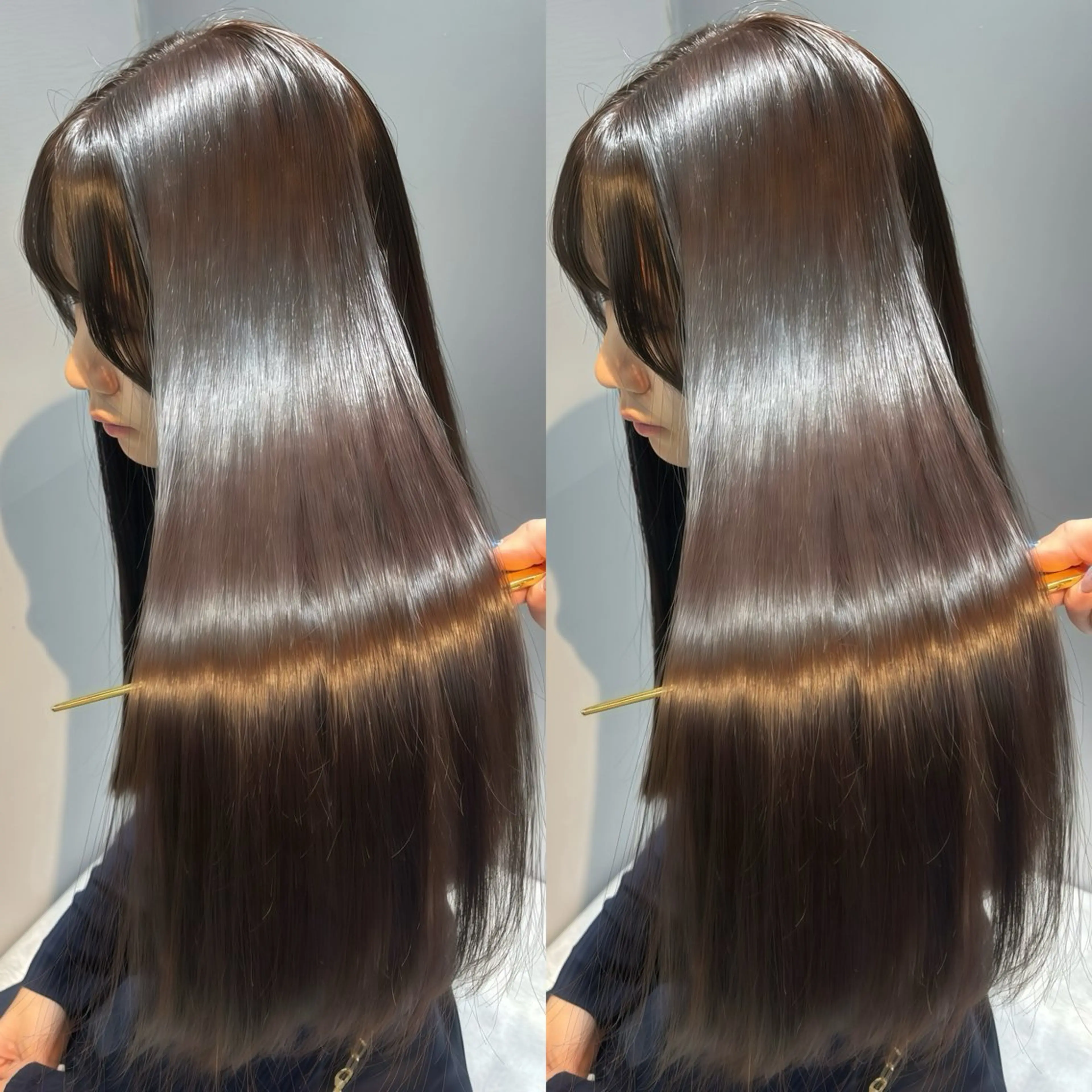 ロング カット ヘアカラー トリートメント 新宿No.1艶髪矯正 美艶カラー/FUKAのヘアスタイル