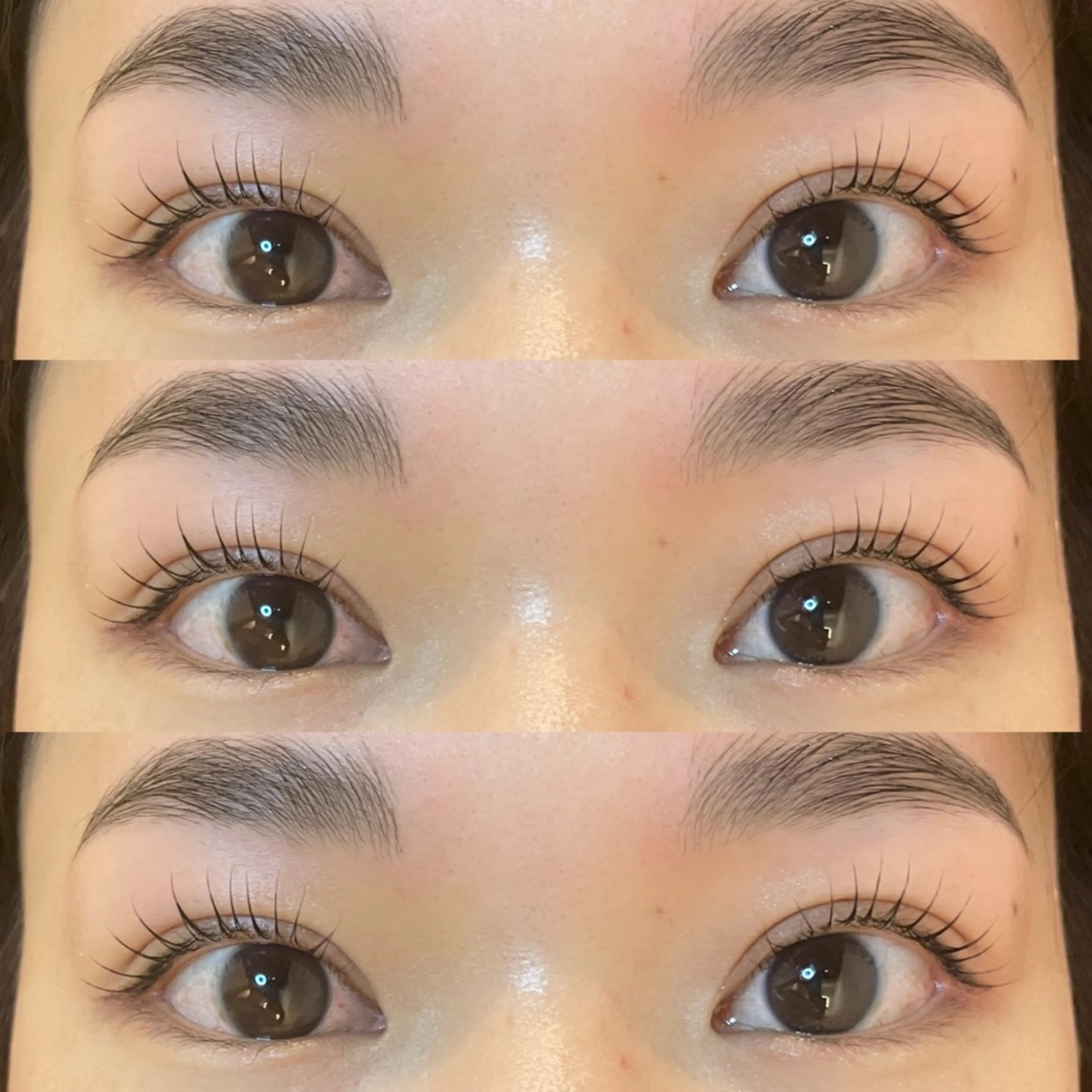 マツエク・マツパ ナチュラル パリジェンヌラッシュリフト まつげパーマ 一重×まつ毛パーマ 表参道eyelist KONOMIのマツエク・マツパデザイン