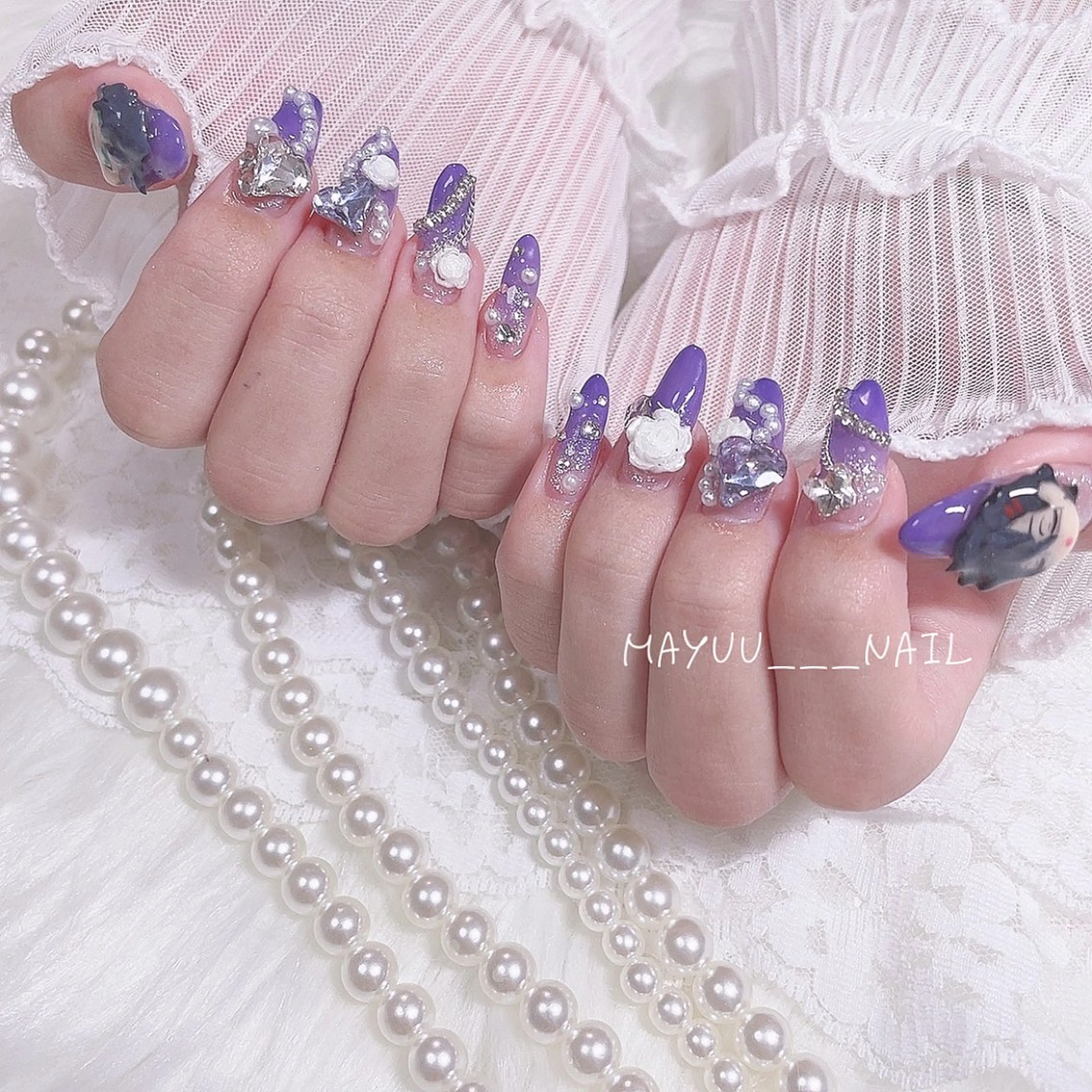 ネイル ハンドネイル 🎀 Mayu 🎀痛ネイルのネイルデザイン