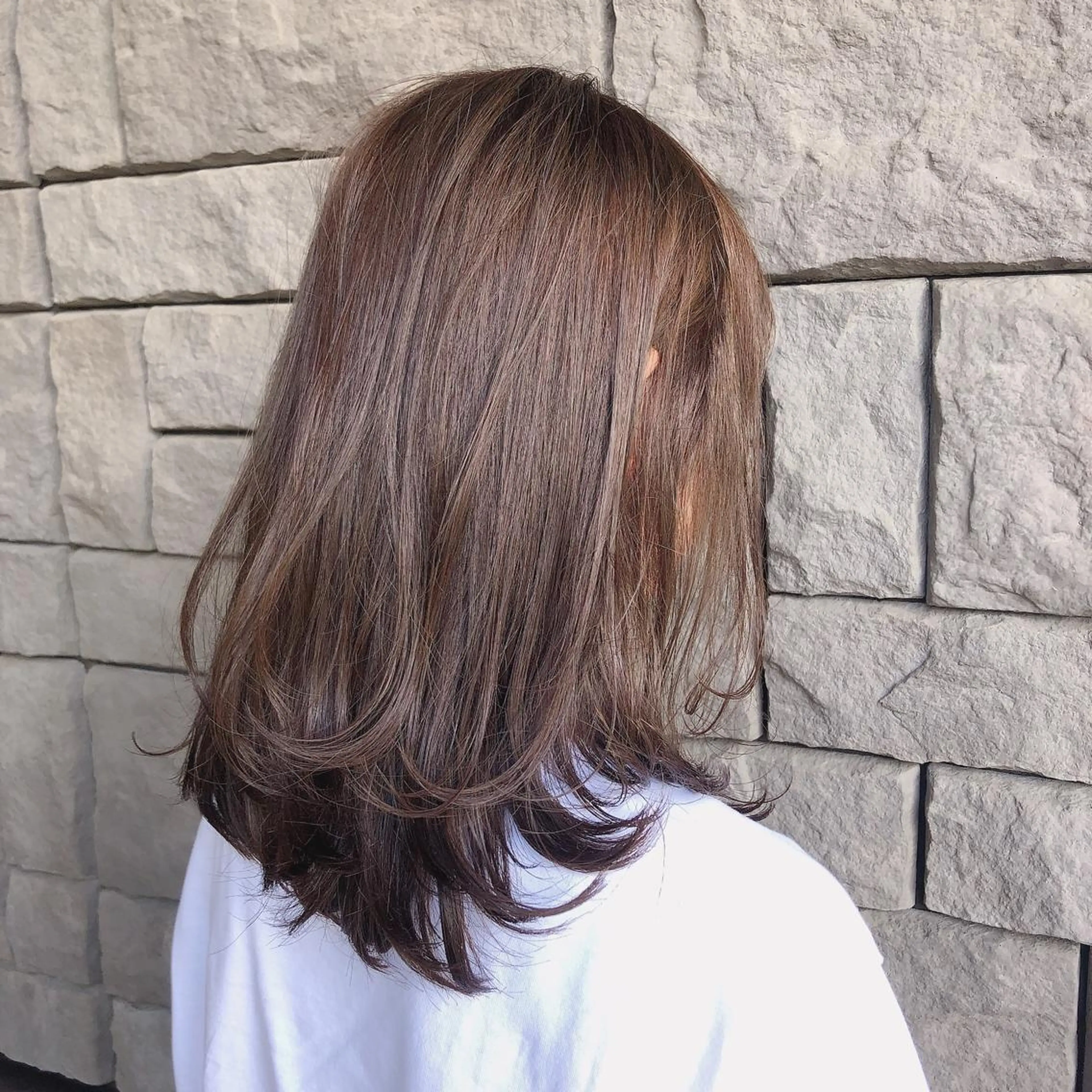 セミロング カラー 店長/mao/ 前髪/顔周りカットのヘアスタイル