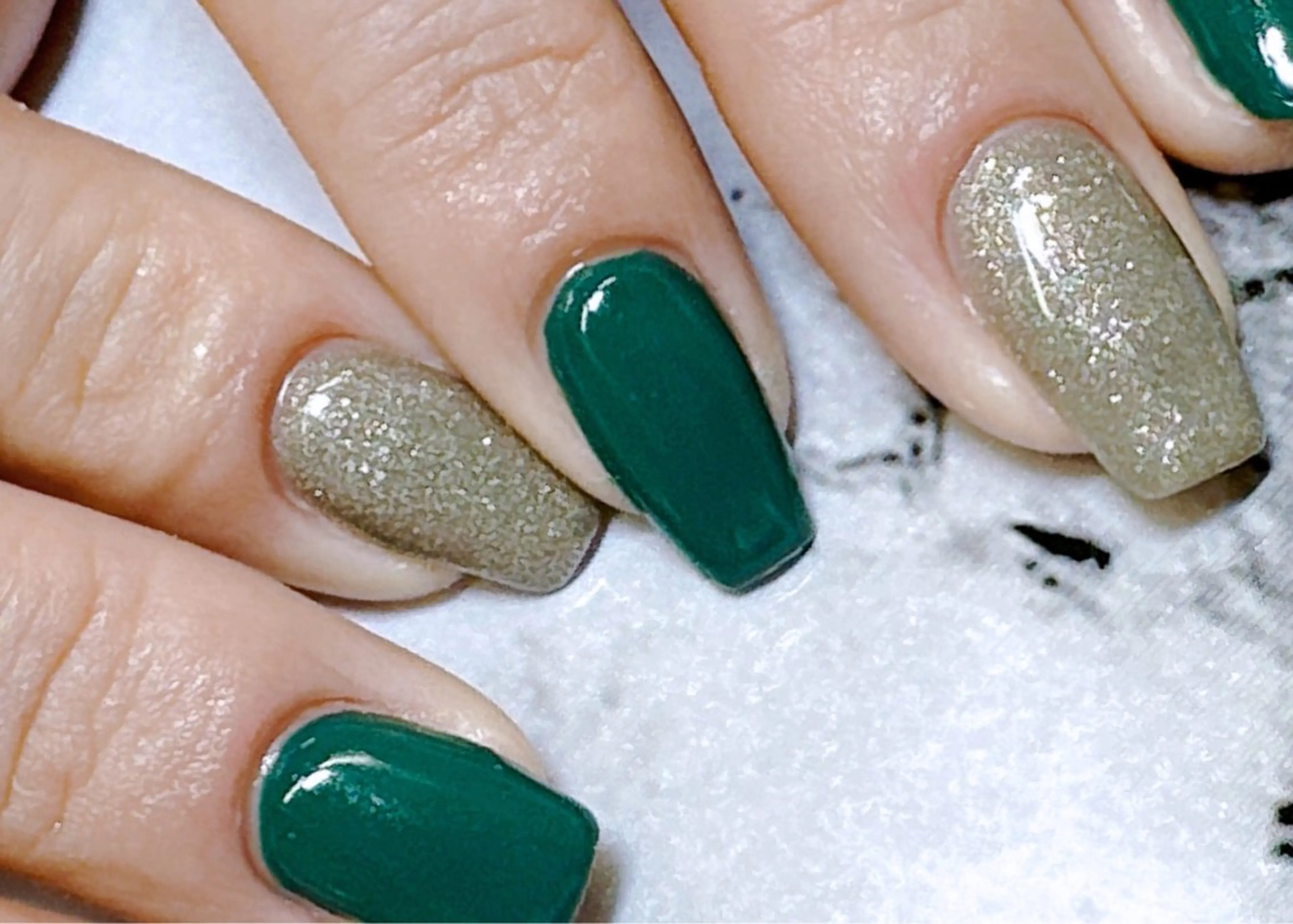 ネイル ラメ(グリッター) ハンドネイル I_p4ce所属・I_p4ce 🍊あい🍊のネイルデザイン