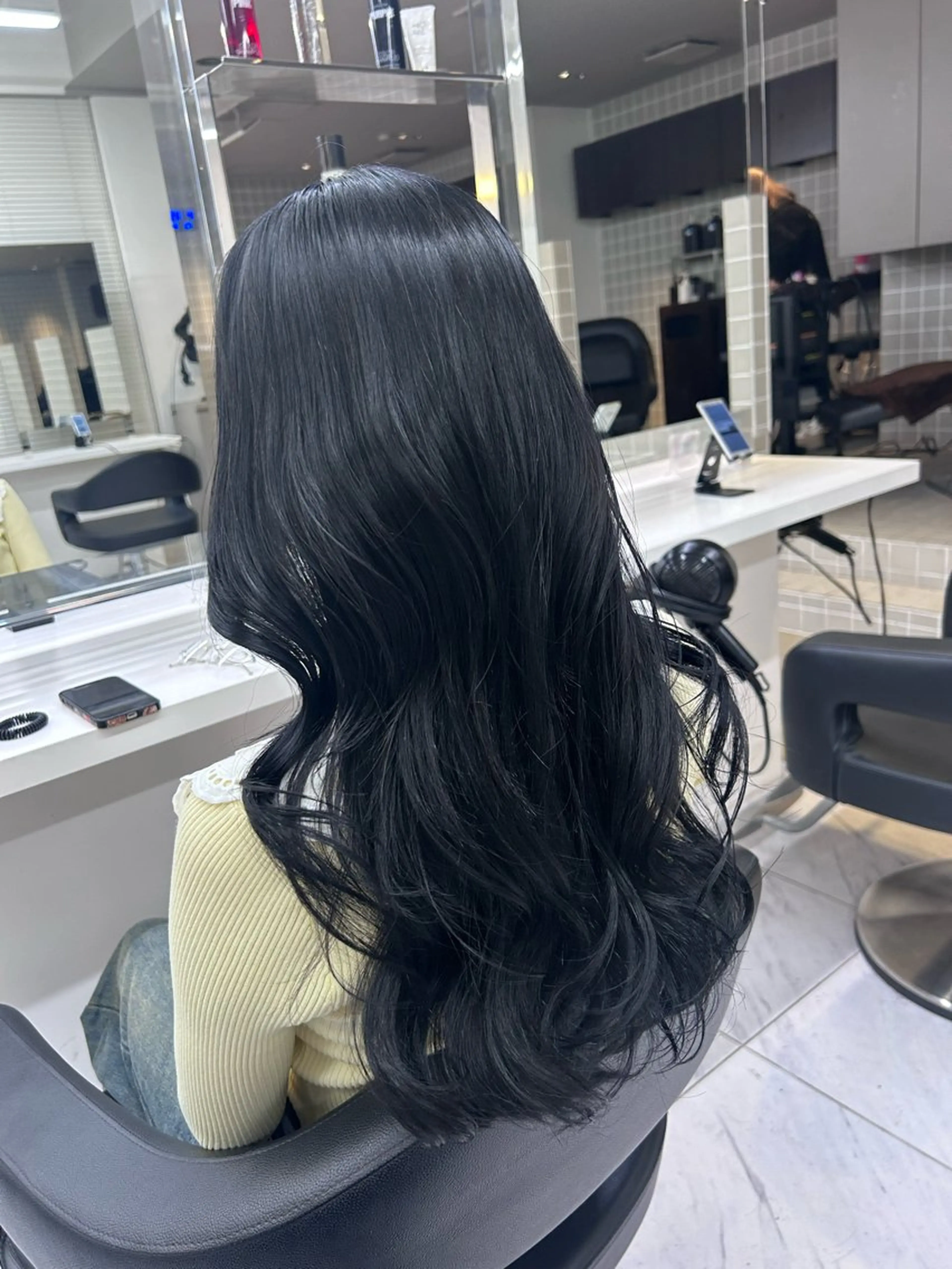 ロング カラー パーマ ヘアアレンジ メンズ ブリーチなしカラー/ ブラウン/レイヤーのヘアスタイル