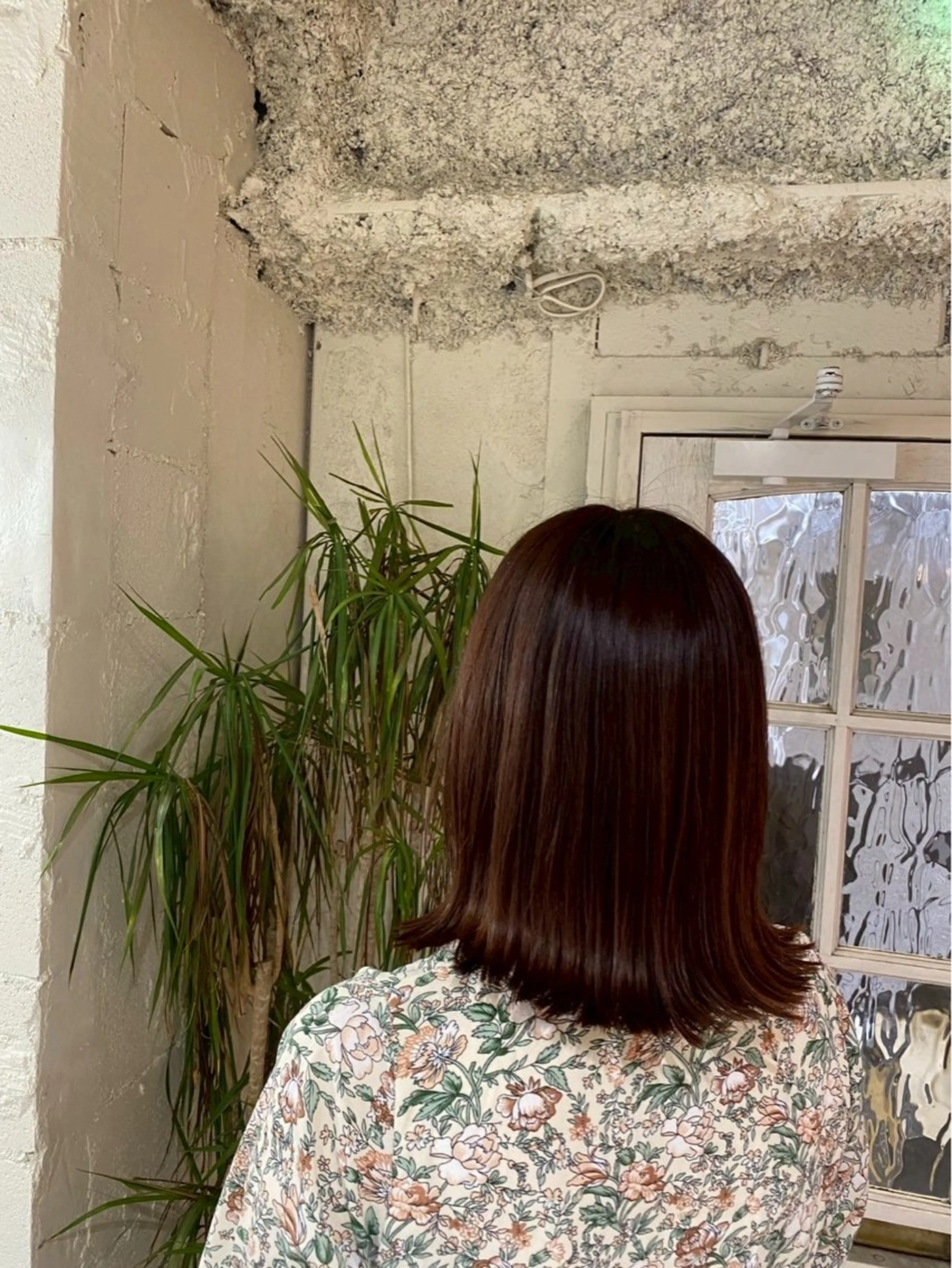 ミディアム カラー ヘアカラー 縮毛矯正 トリートメント 🍀うる艶カラー🍀 ayuのヘアスタイル