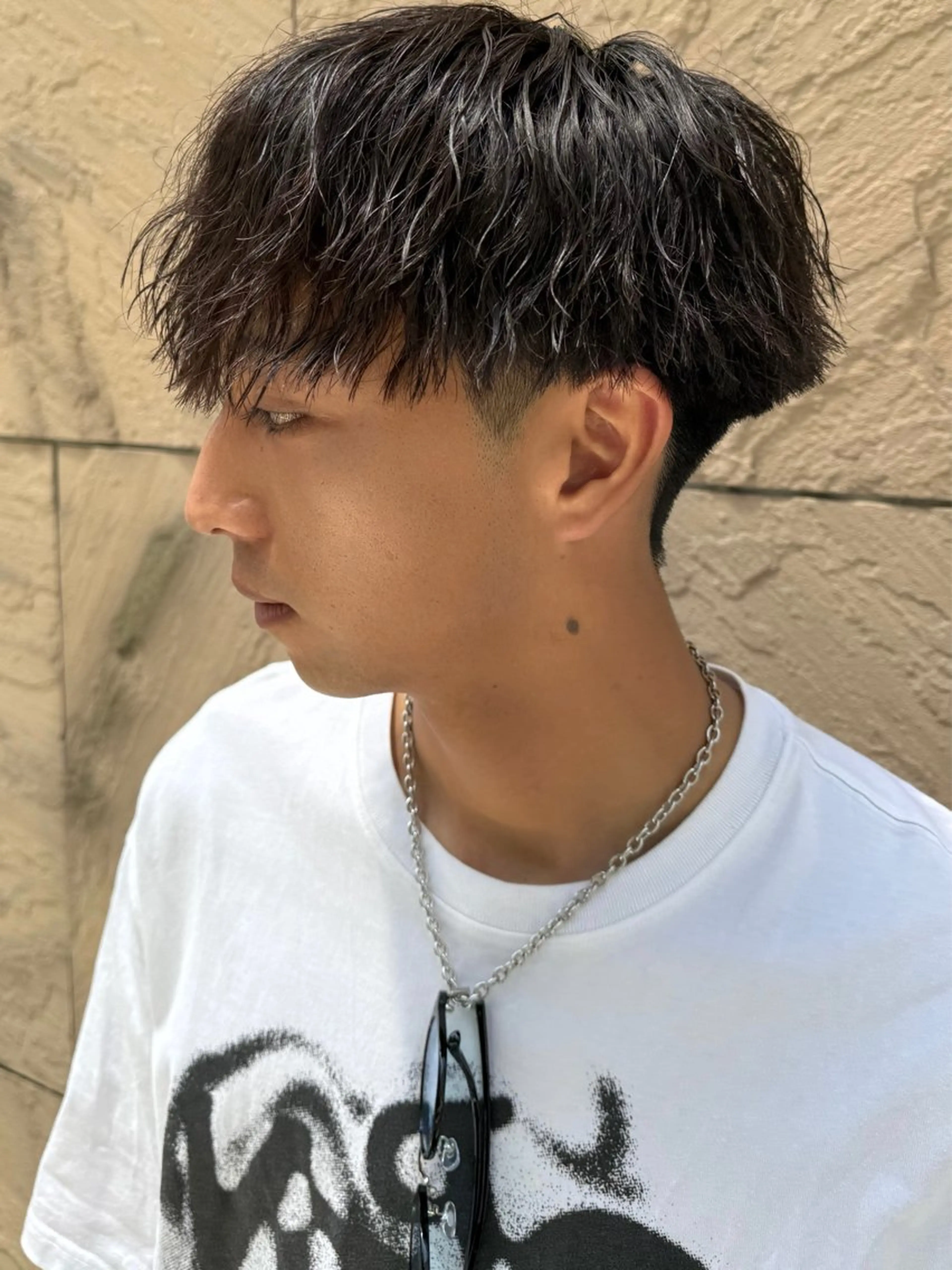 パーマ メンズ センターパート マッシュ メンズパーマ ツイストスパイラルパーマ スパイラルパーマ カット パーマ LICO HAIR＆RELAXATION 名駅店所属・メンズ特化美容師/ パーマ/波巻き/陸翔のヘアスタイル