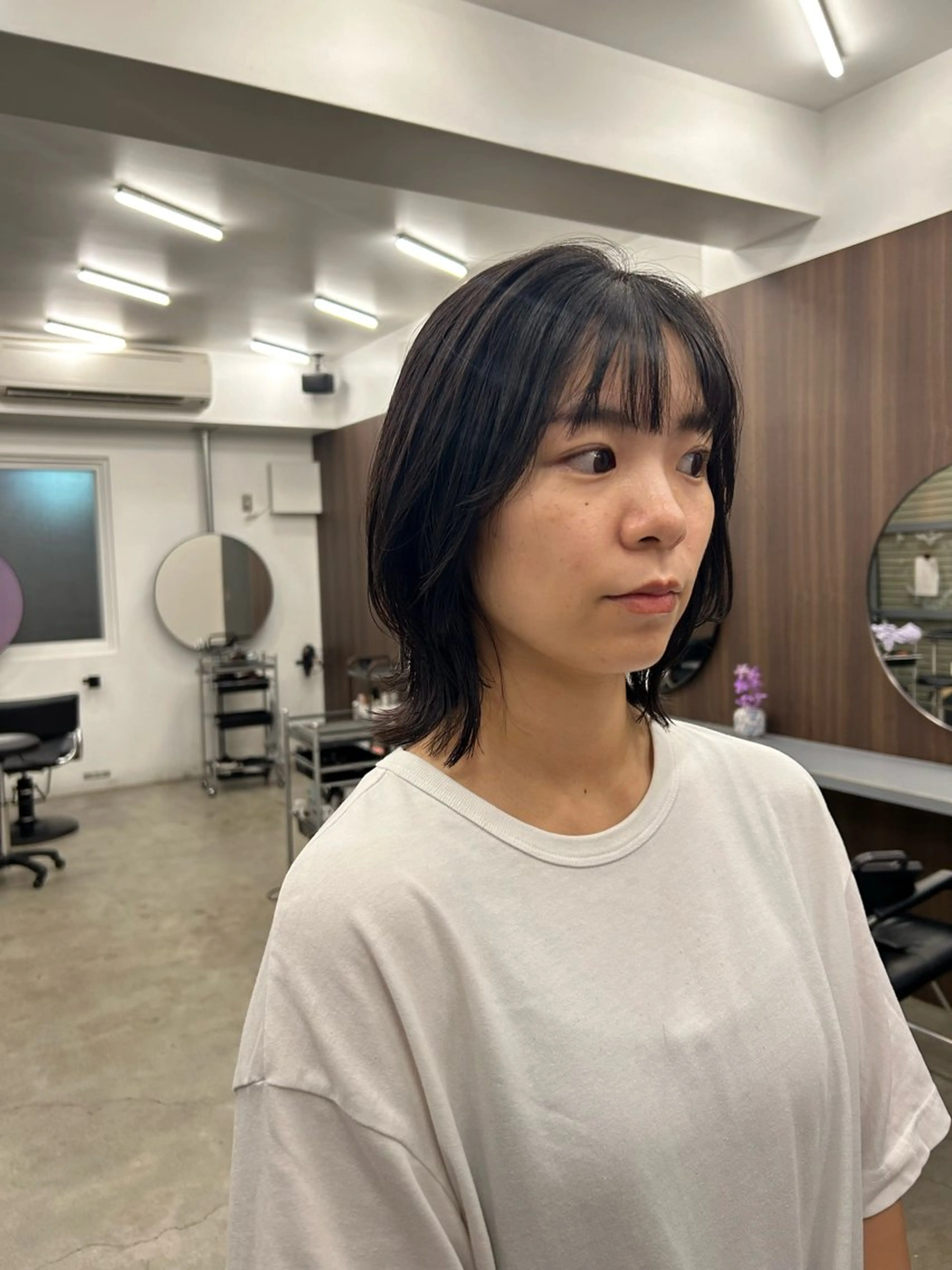 ミディアム レイヤーカット 広美◎ <hiromi>のヘアスタイル