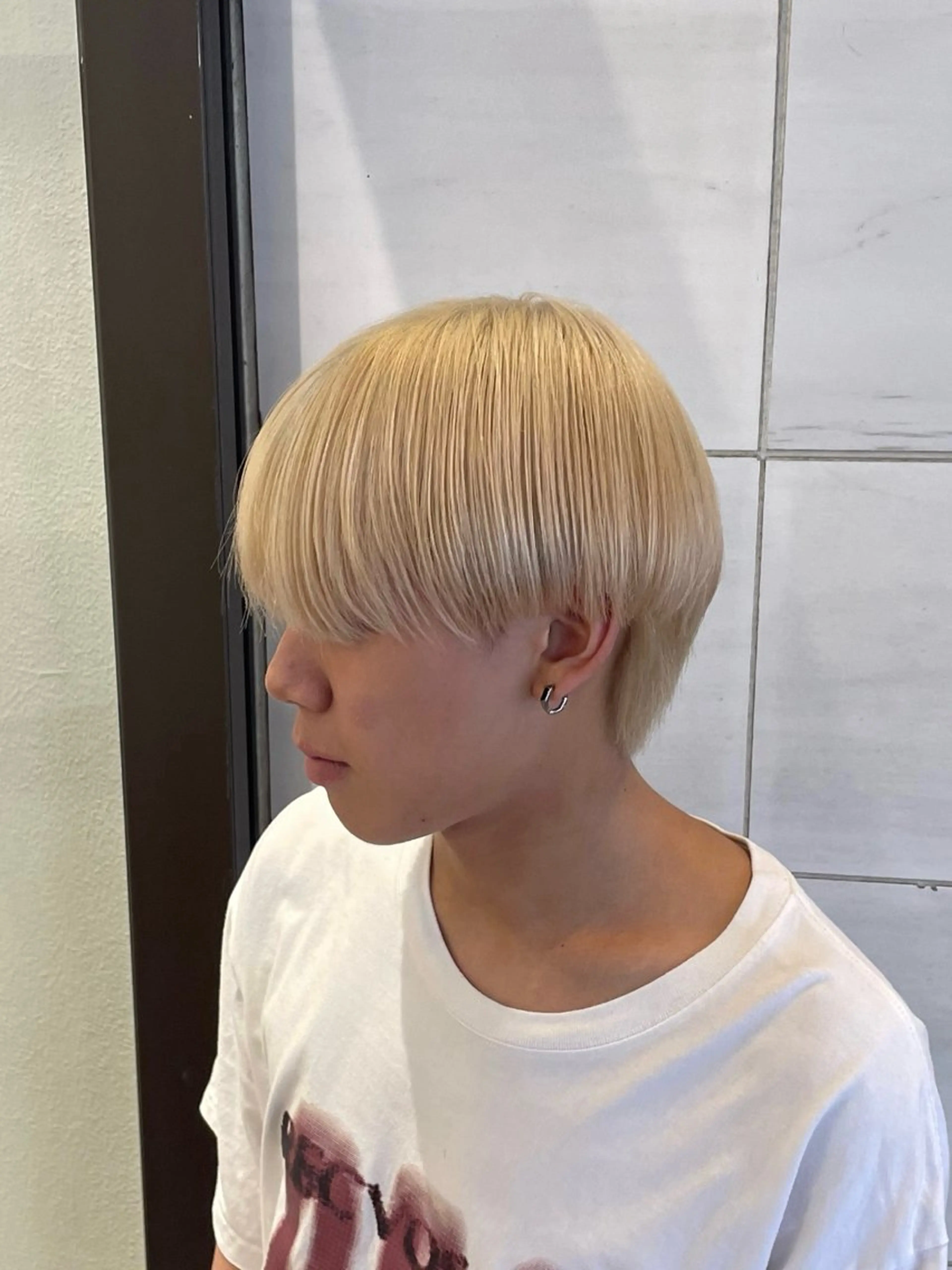 カラー メンズ ブロンド ヘアカラー ハイトーン/ブリーチ /hikaruのヘアスタイル