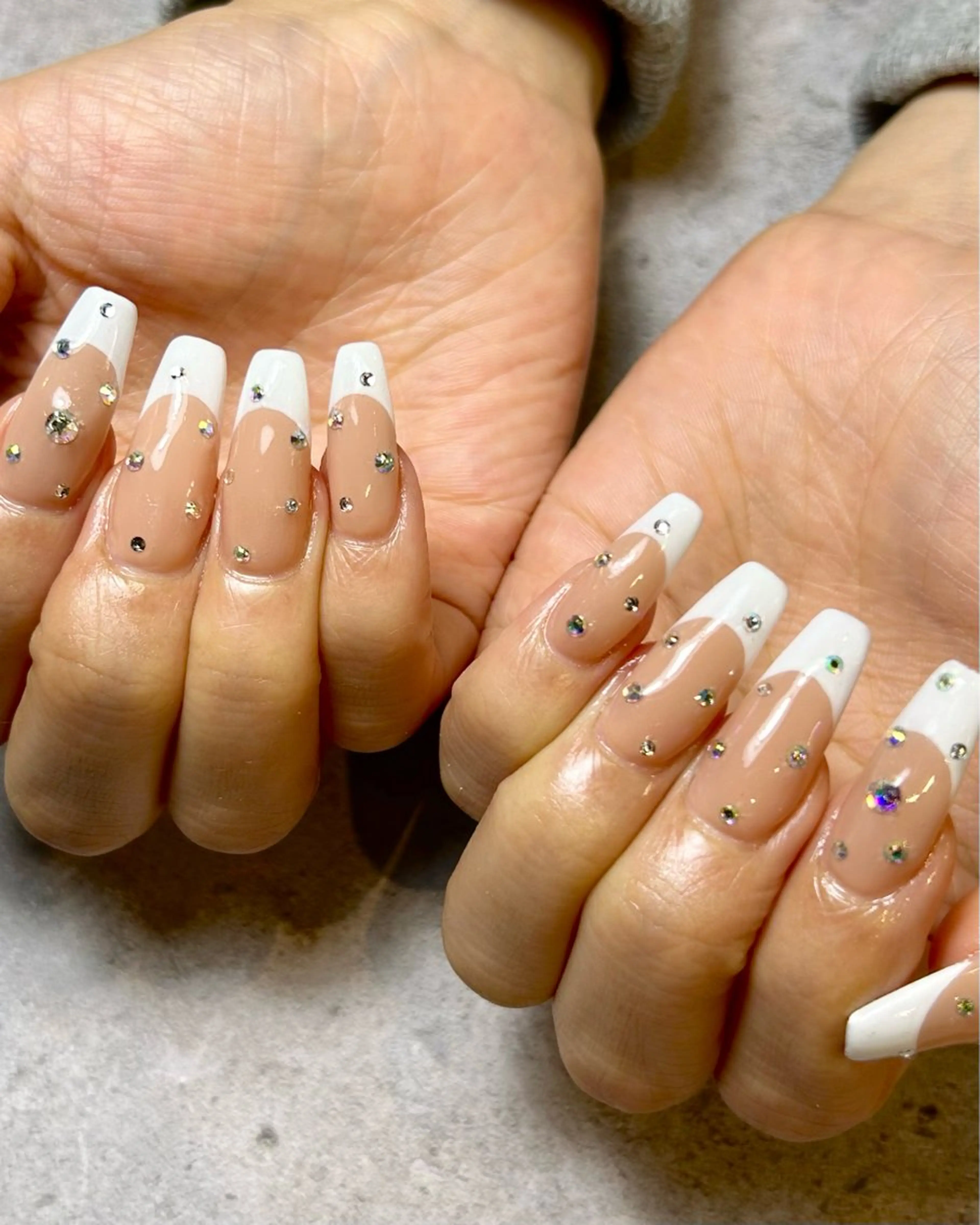 ネイル フレンチネイル マットネイル 持ち込み ハンドネイル Reflection marikoのネイルデザイン