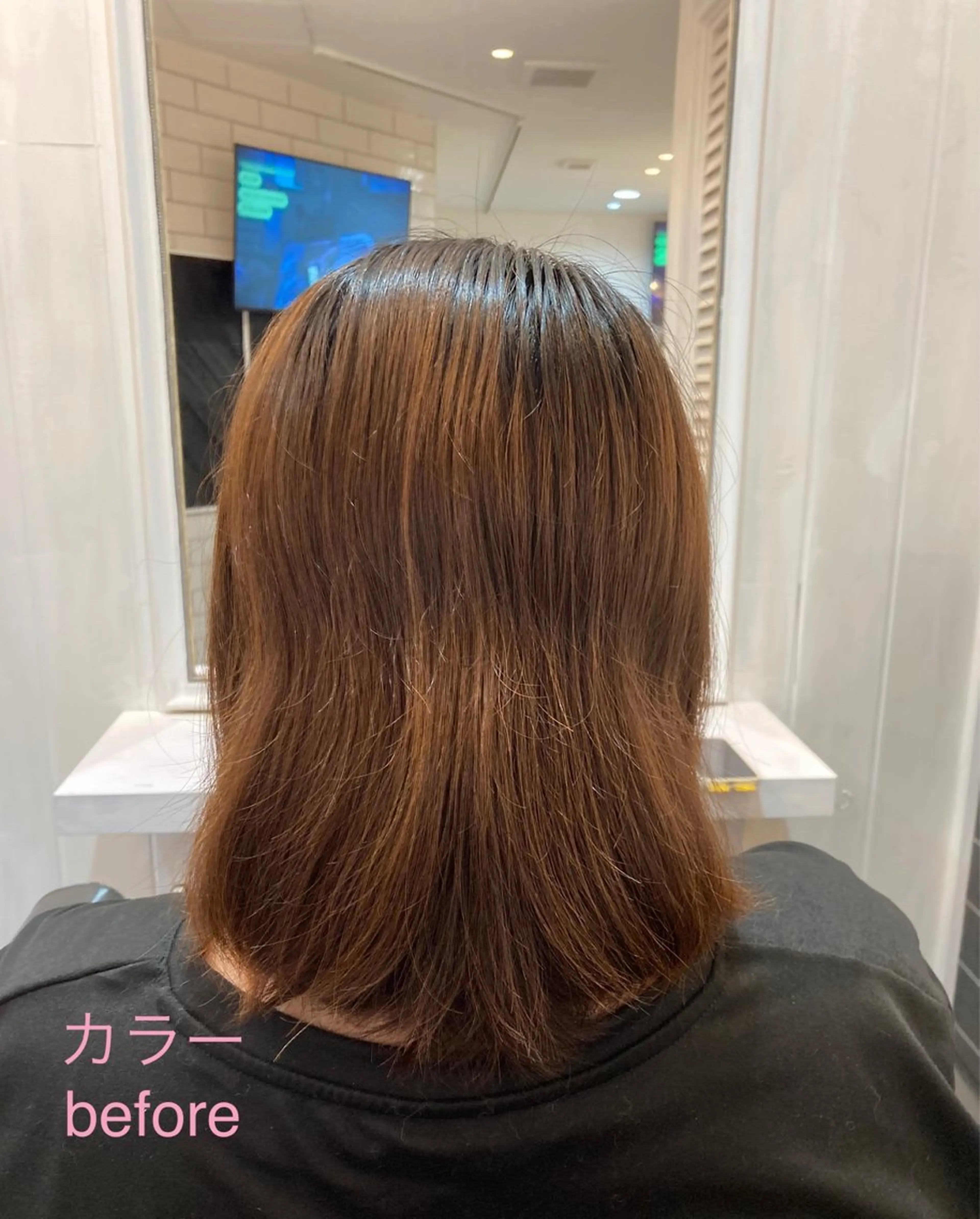 セミロング カラー JUNO HAIR SALON所属・RuCOR. yuriのヘアスタイル