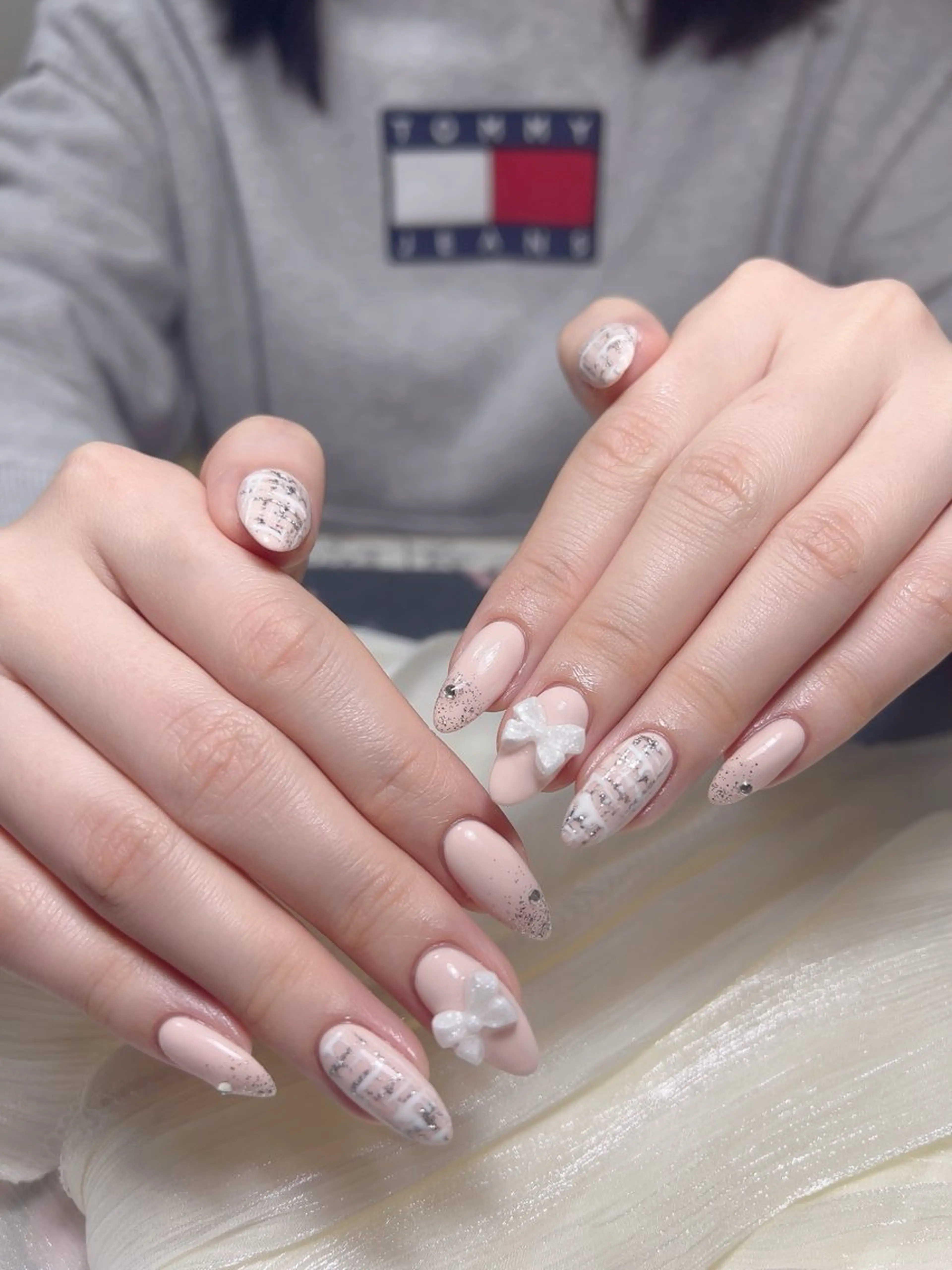 ネイル ハンドネイル ハンドケア 🎀Pink ピンク🎀のネイルデザイン