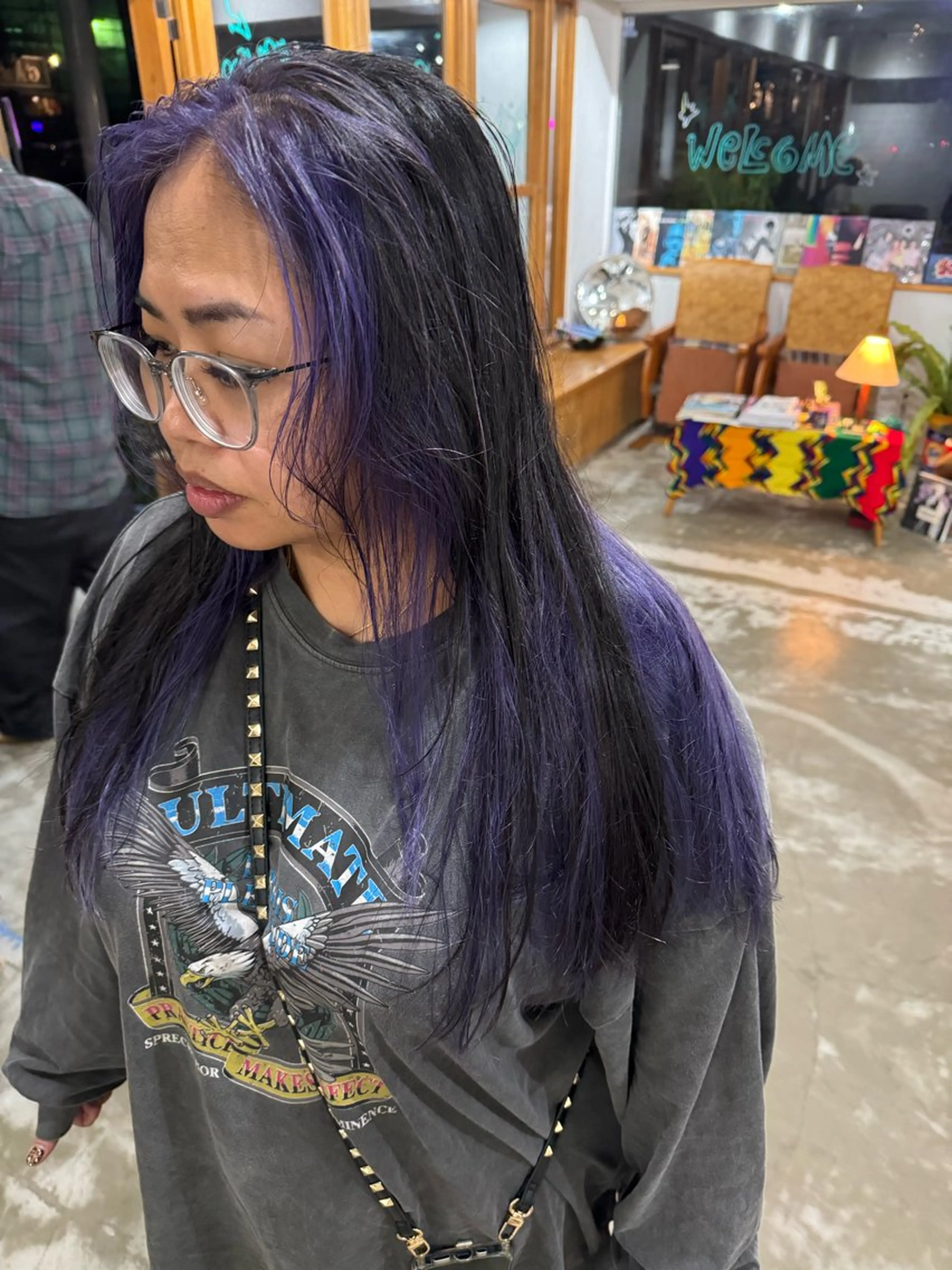 ロング カラー ミストバング  フェイスフレーミング KOU×北谷× BY MY SIDEのヘアスタイル