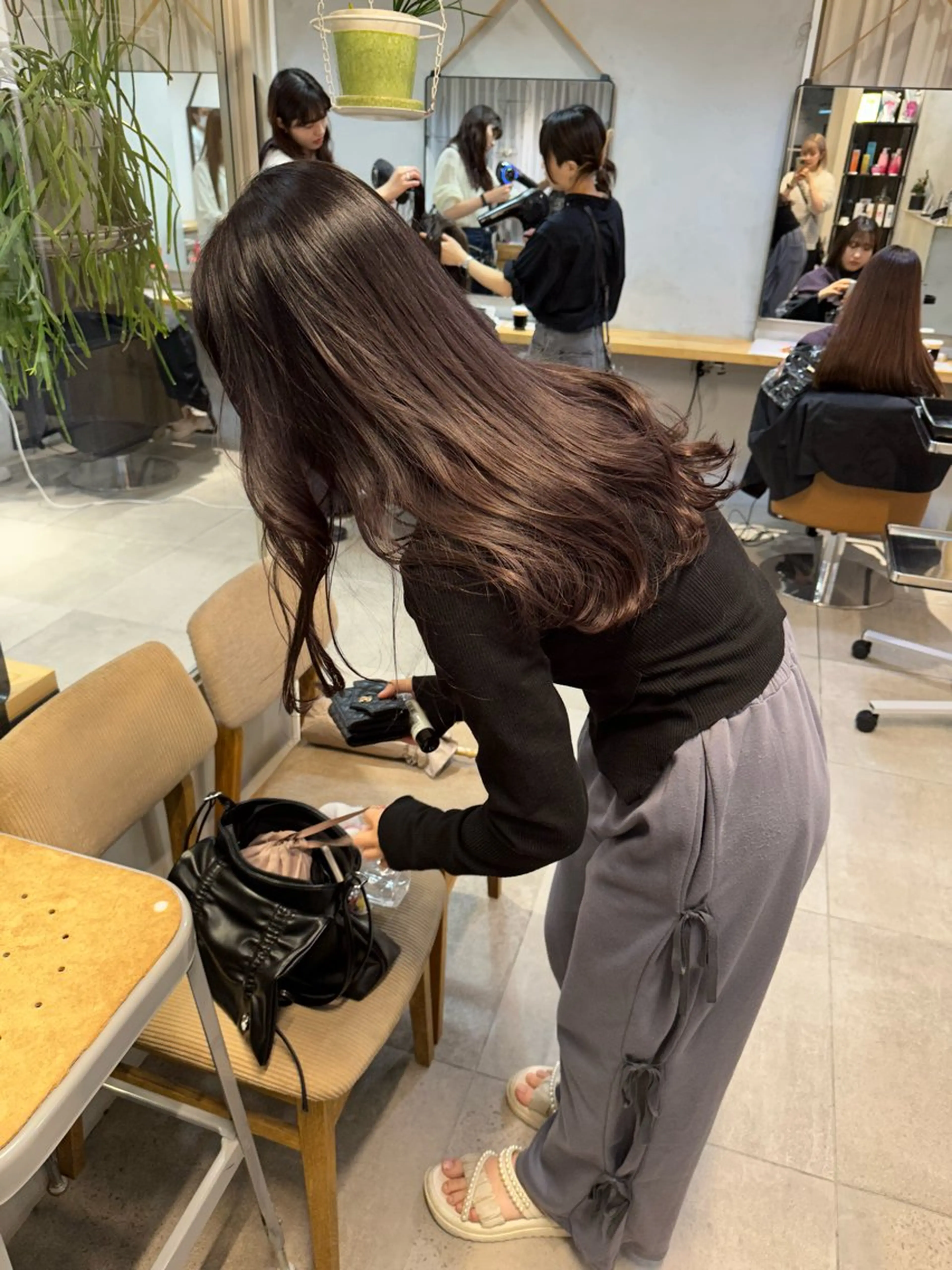 ロング カラー ブリーチ ハイトーンカラー ブリーチなしカラー ボブ ロング REINA☁️透明感 カラー/ぷつっと♡のヘアスタイル