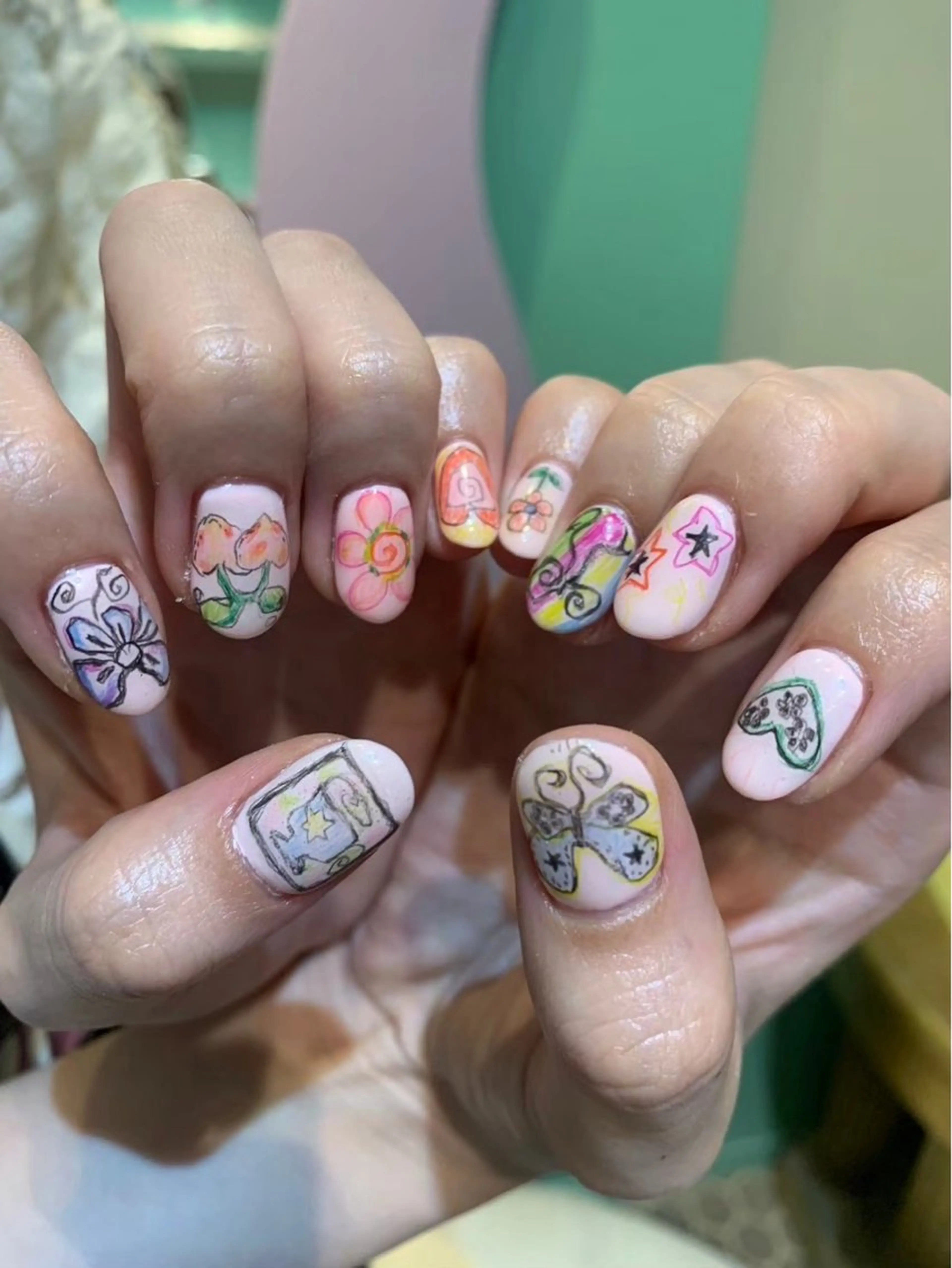 ネイル ショートネイル Yuni.所属・sakae yurinaのネイルデザイン