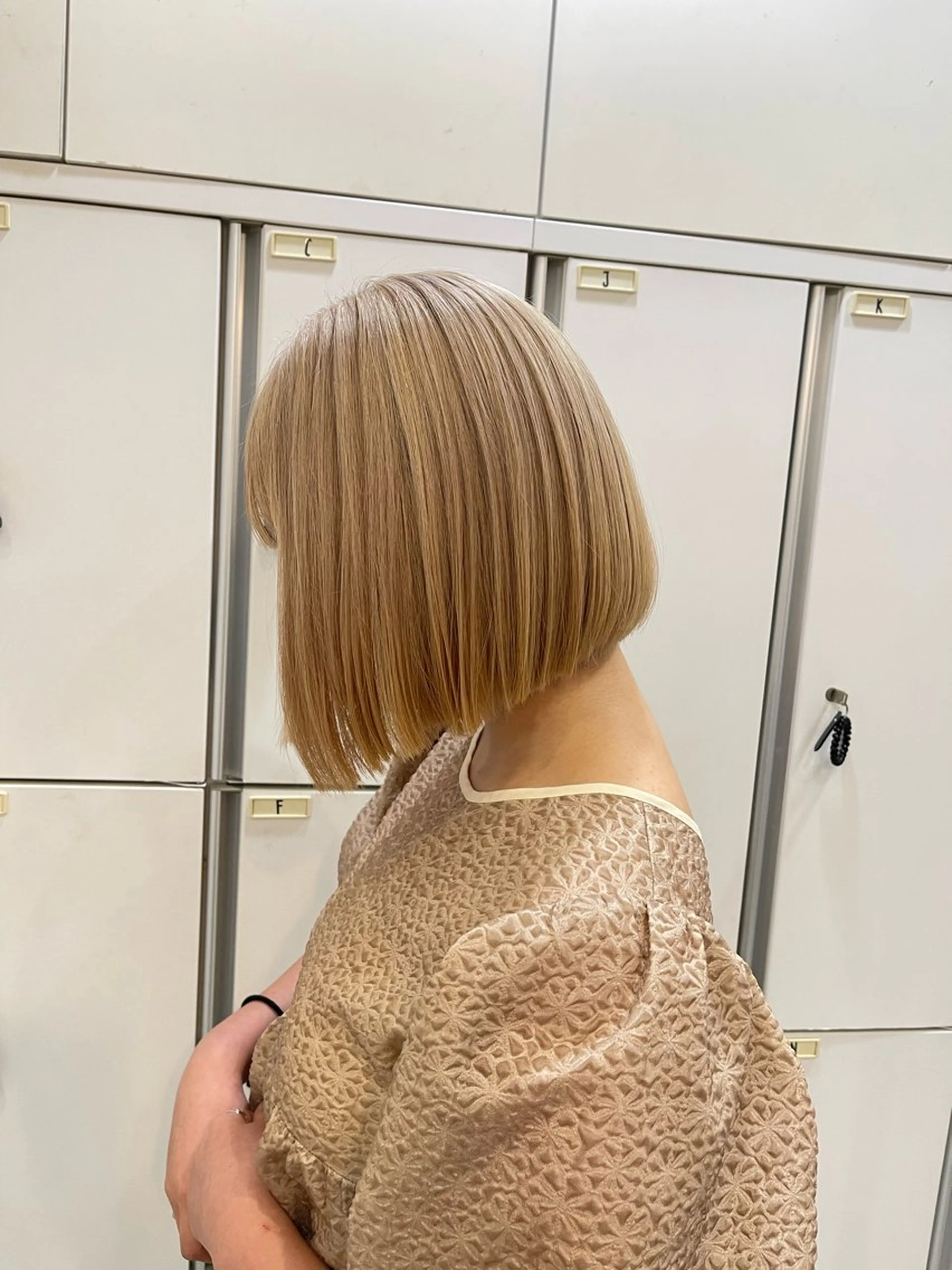 ショート カラー HAIR&MAKE  EARTH若葉台店所属・ICHIRI" 艶カラー/縮毛矯正のヘアスタイル