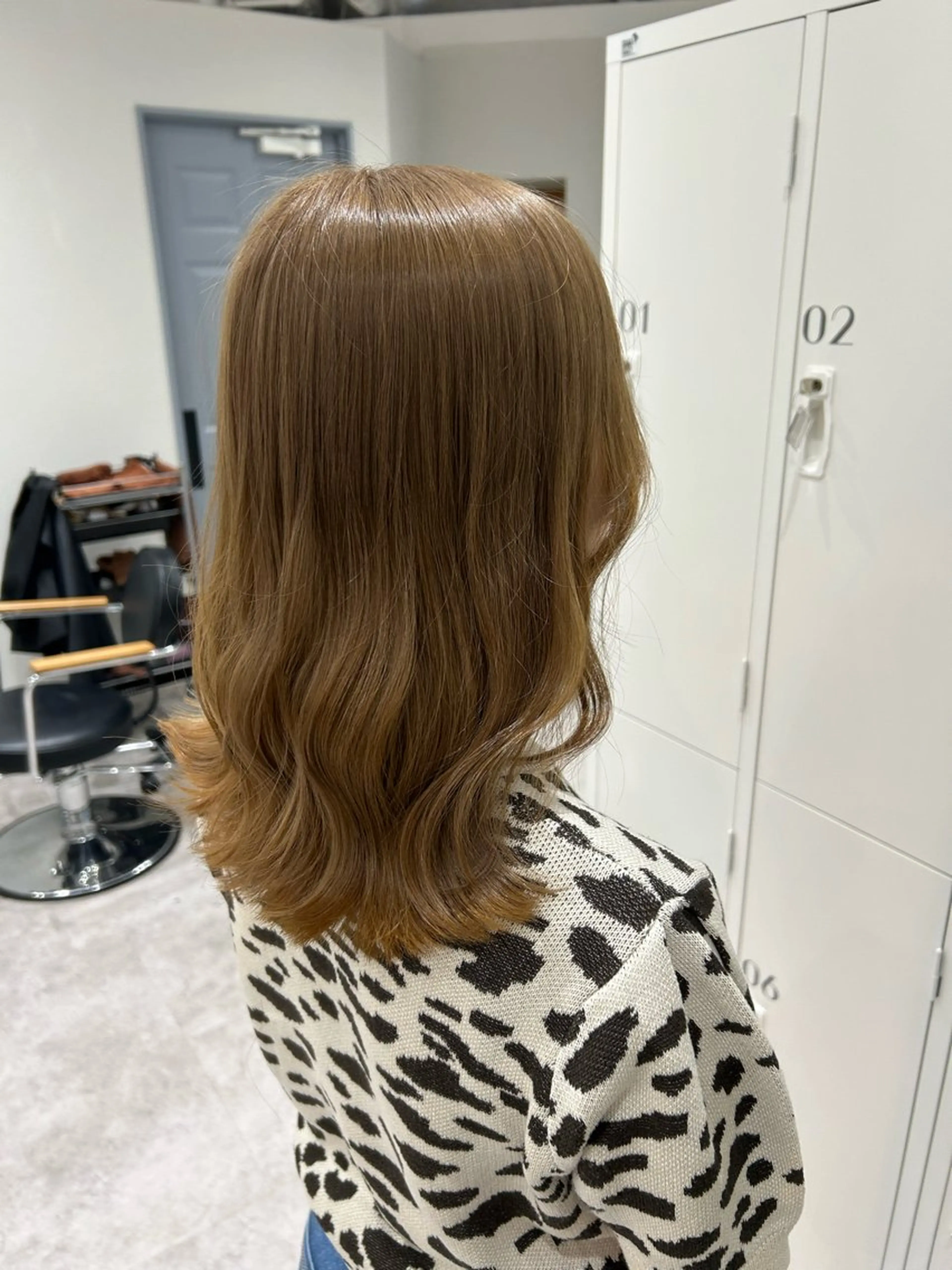 ミディアム カラー ヘアアレンジ ブリーチ ヘアカラー ボブ /ニュアンス/ satomi🧸💖のヘアスタイル